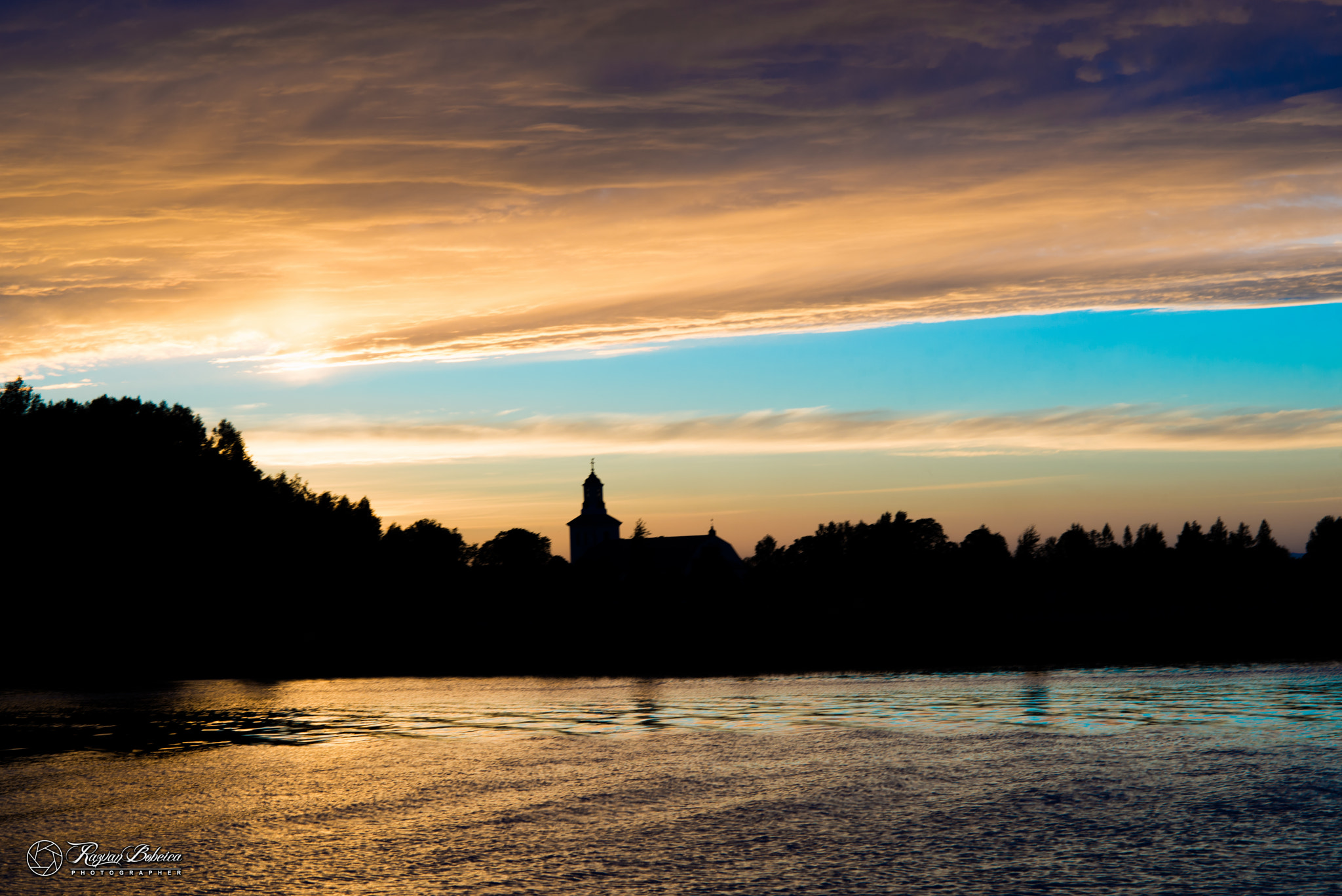 Nikon D800E + Nikon AF Nikkor 105mm F2D DC sample photo. Sunset on the lake svezia 2016 photography