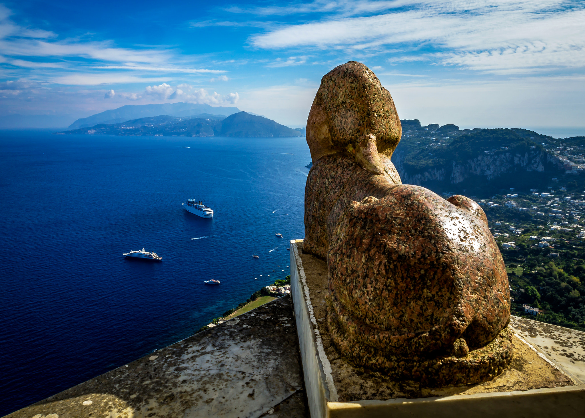 Olympus OM-D E-M10 + OLYMPUS M.12-50mm F3.5-6.3 sample photo. Capri - view from the sphinx - 2 photography