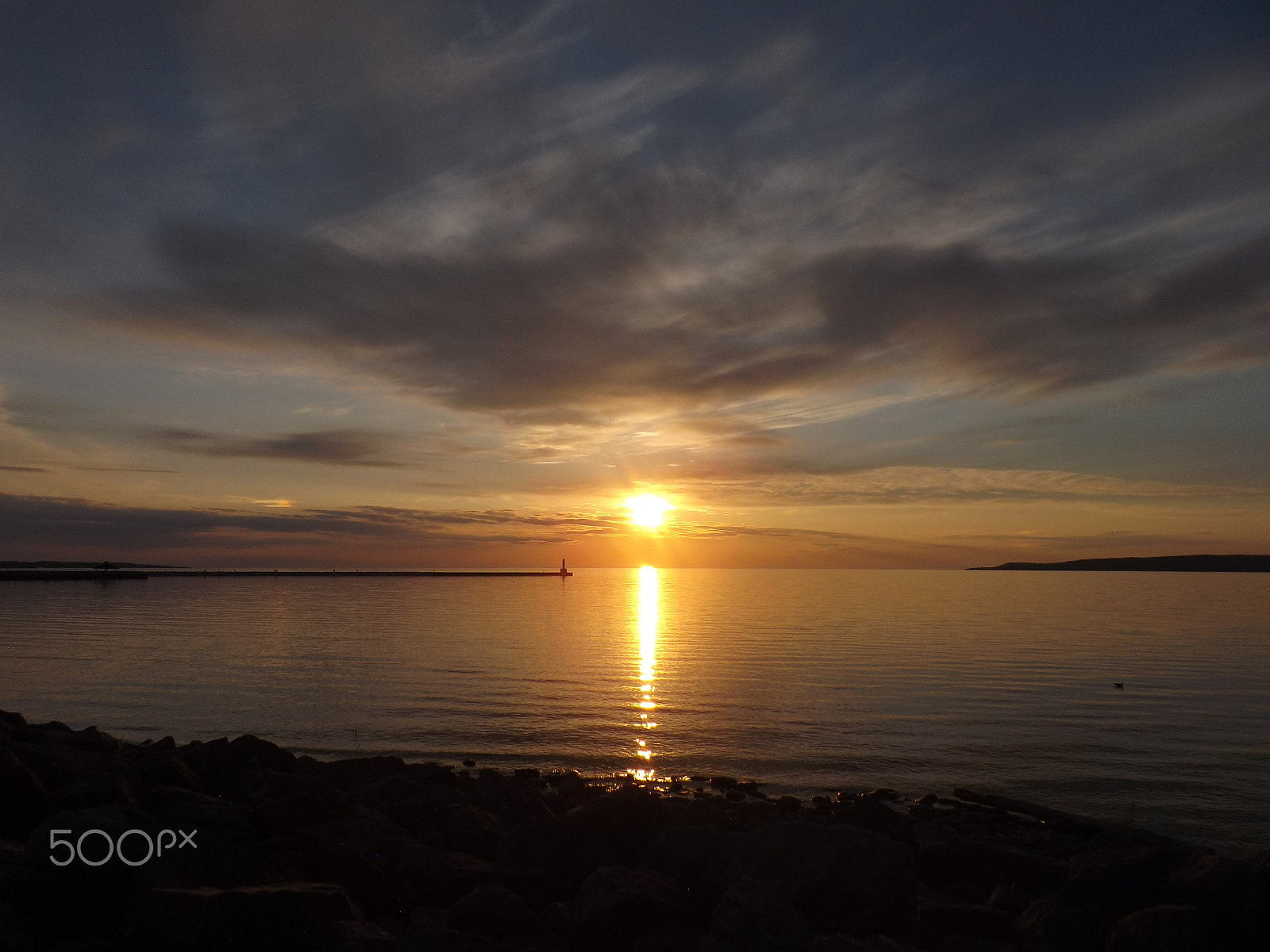 Fujifilm FinePix S4250/Walmart sample photo. Petoskey sunset photography