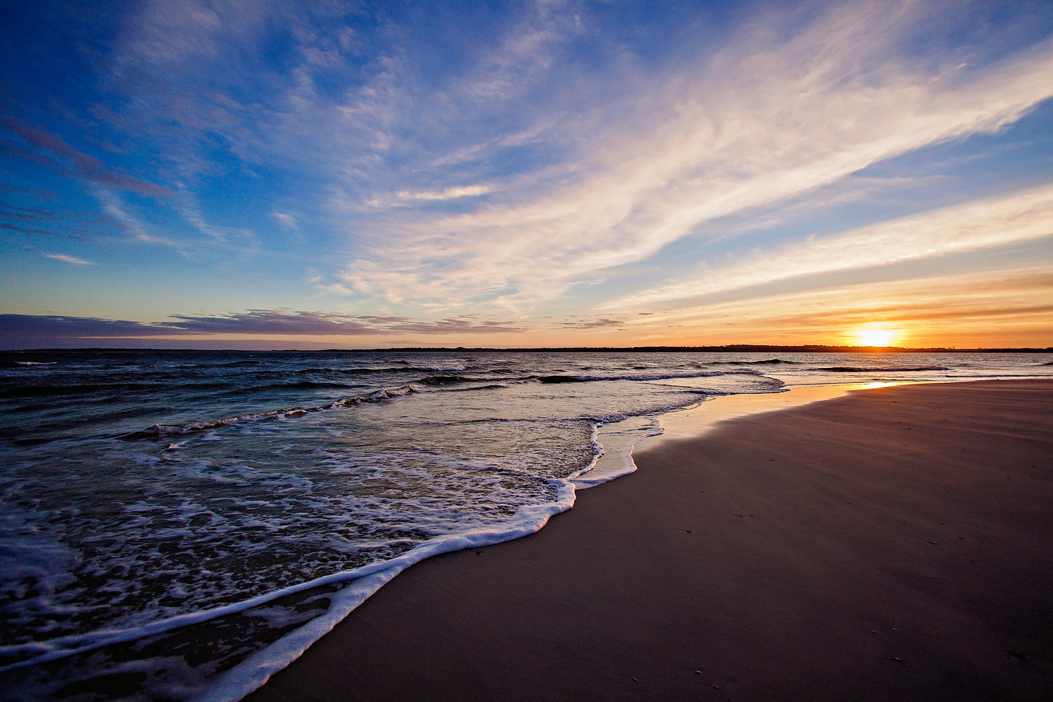 Canon EOS 5D Mark II + Canon EF 14mm F2.8L USM sample photo. Sunset over the atlantic photography