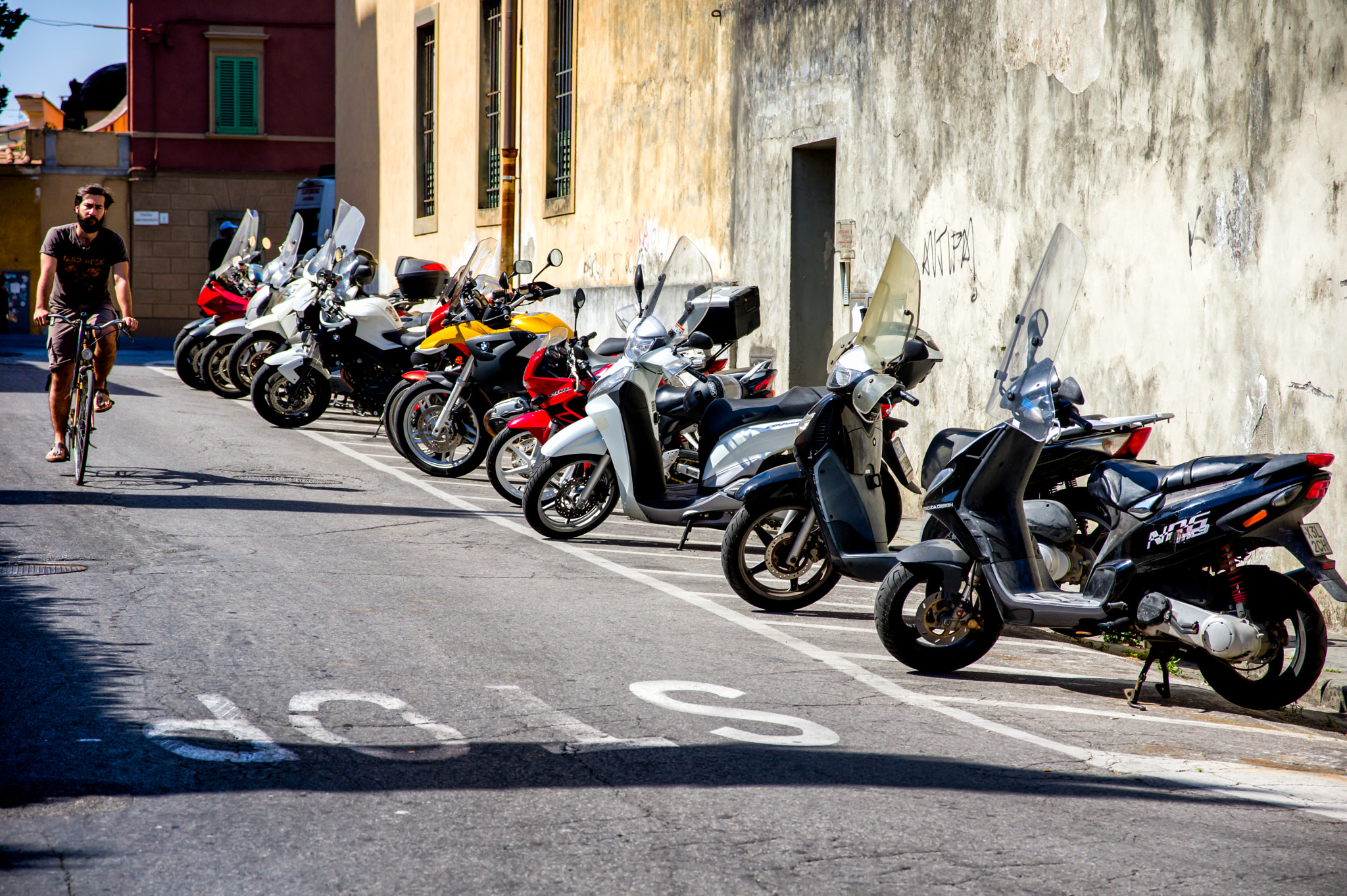 Pentax K-3 sample photo. Man and his bike photography