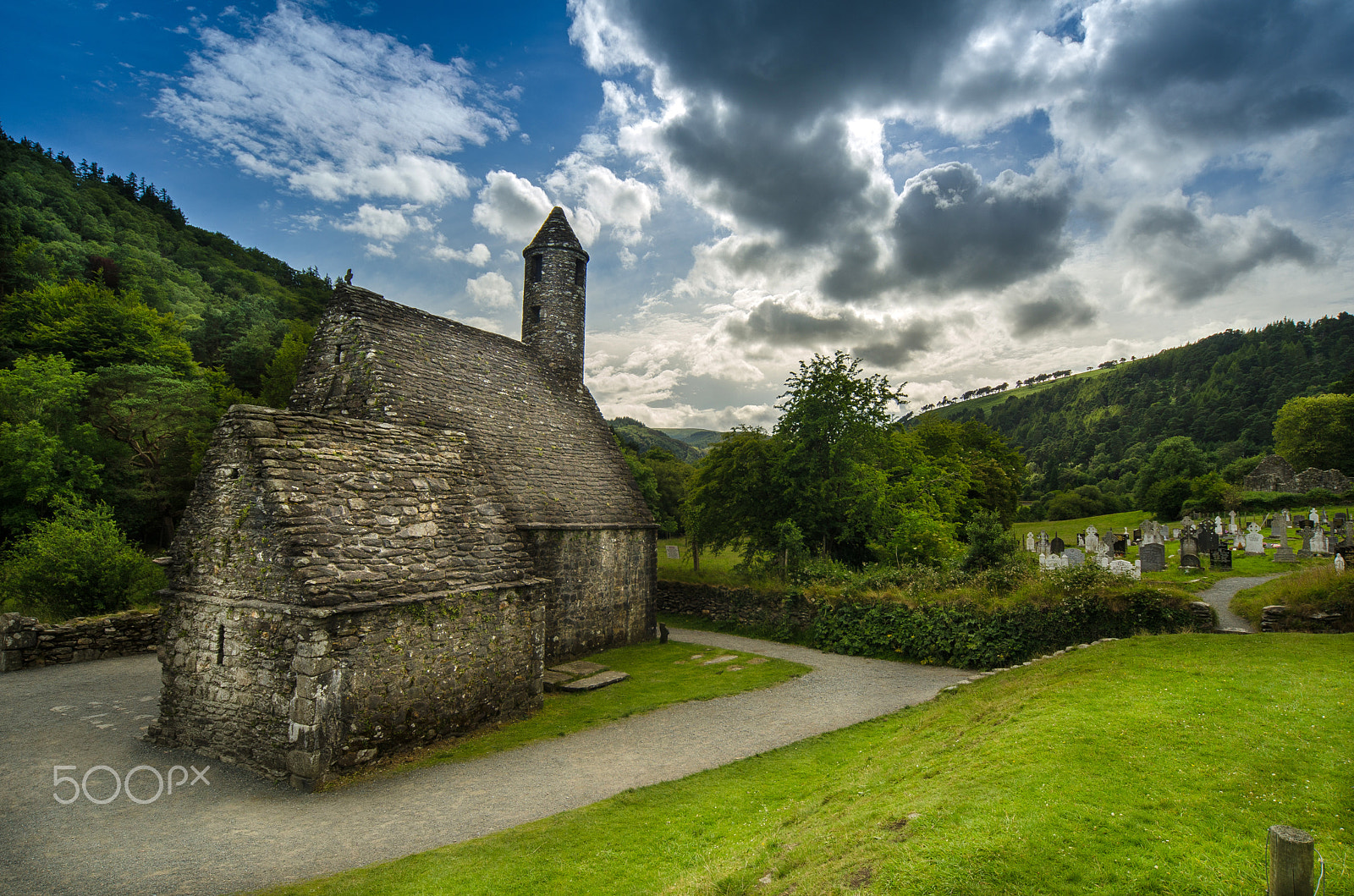 Nikon D7000 + Sigma 12-24mm F4.5-5.6 EX DG Aspherical HSM sample photo. Saint kevin's church, glendalough photography