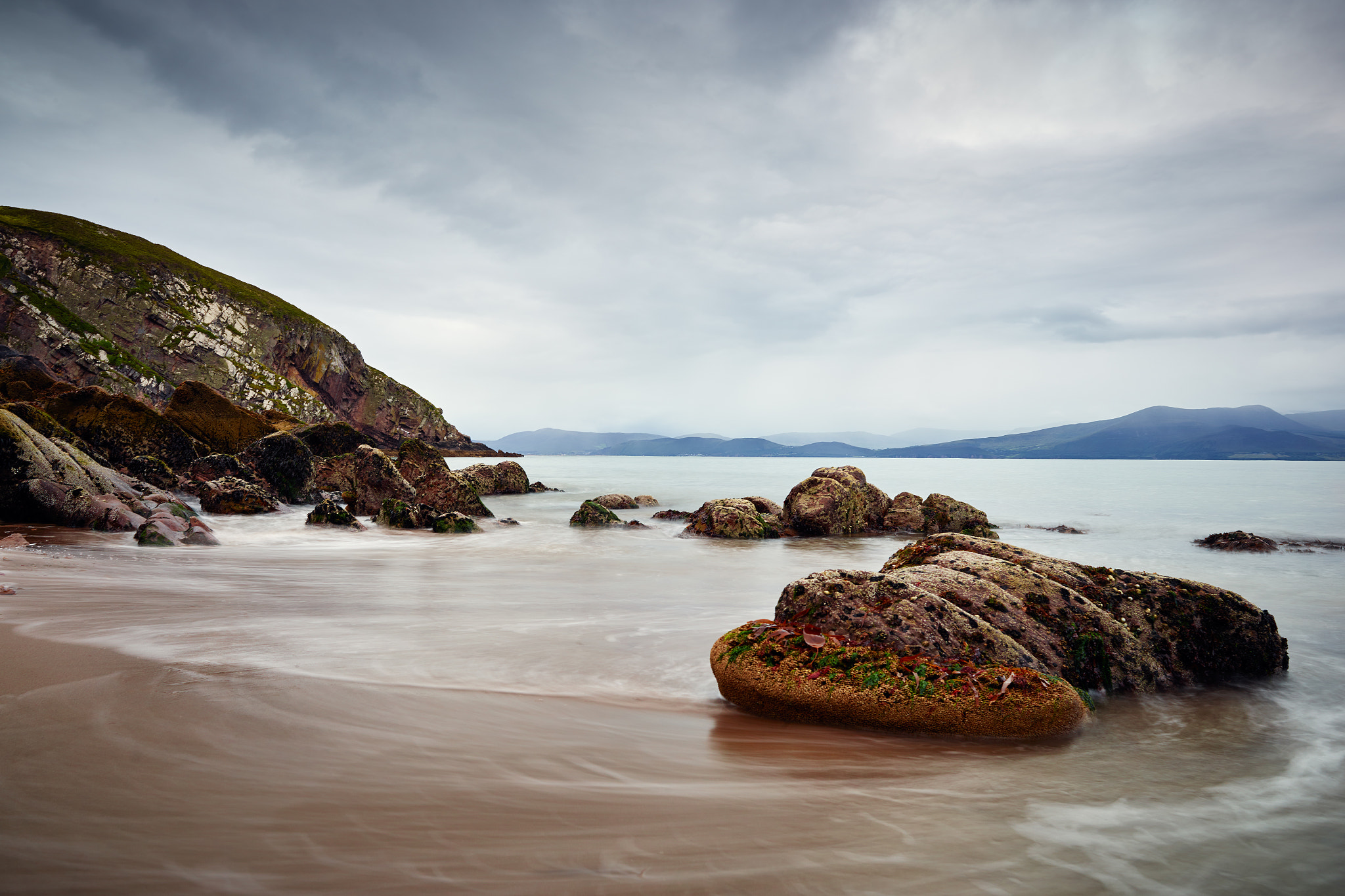 Phase One IQ3 80MP sample photo. Minard castle beach ireland photography