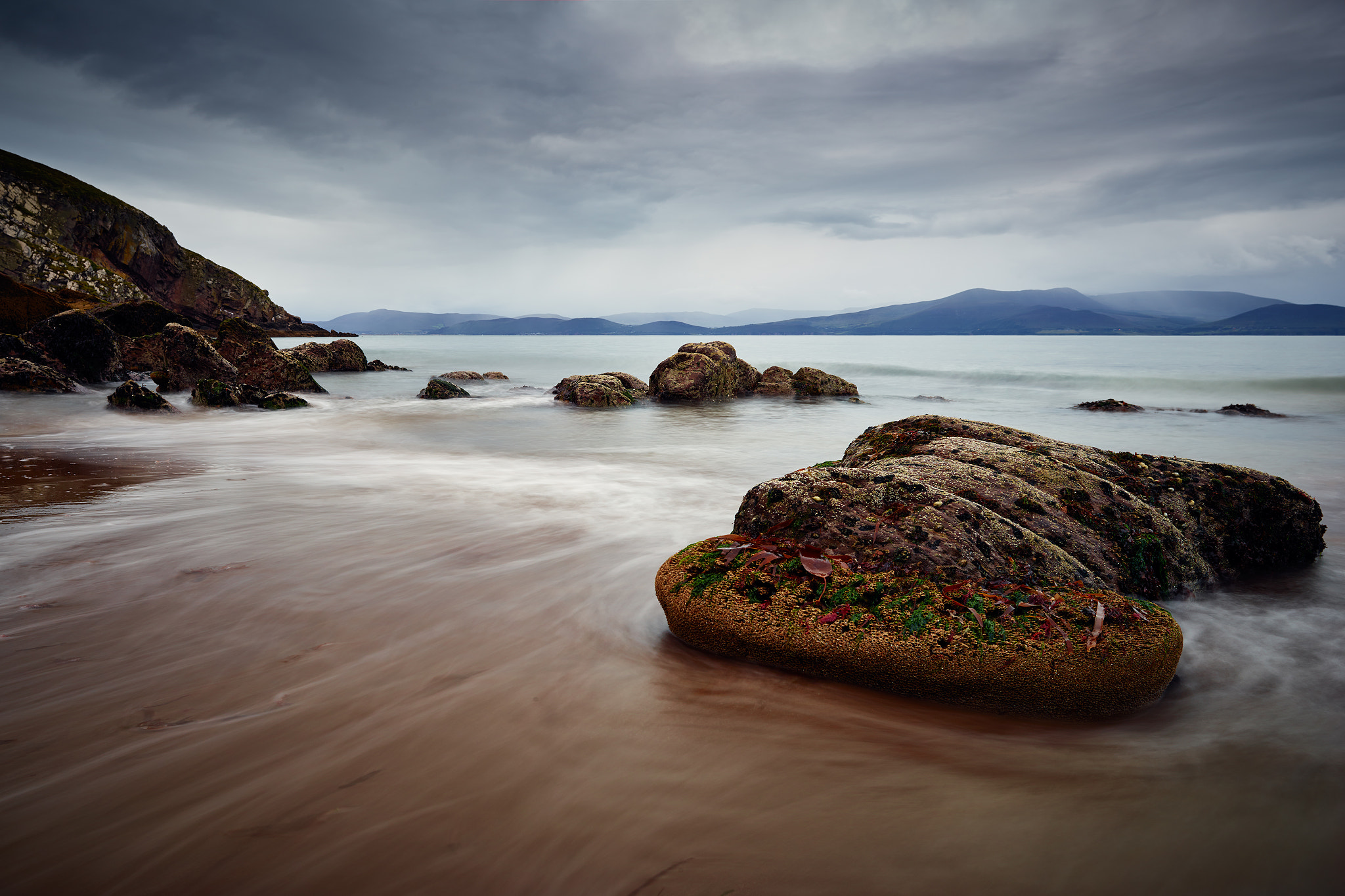 Phase One IQ3 80MP sample photo. Minard castle beach ireland photography