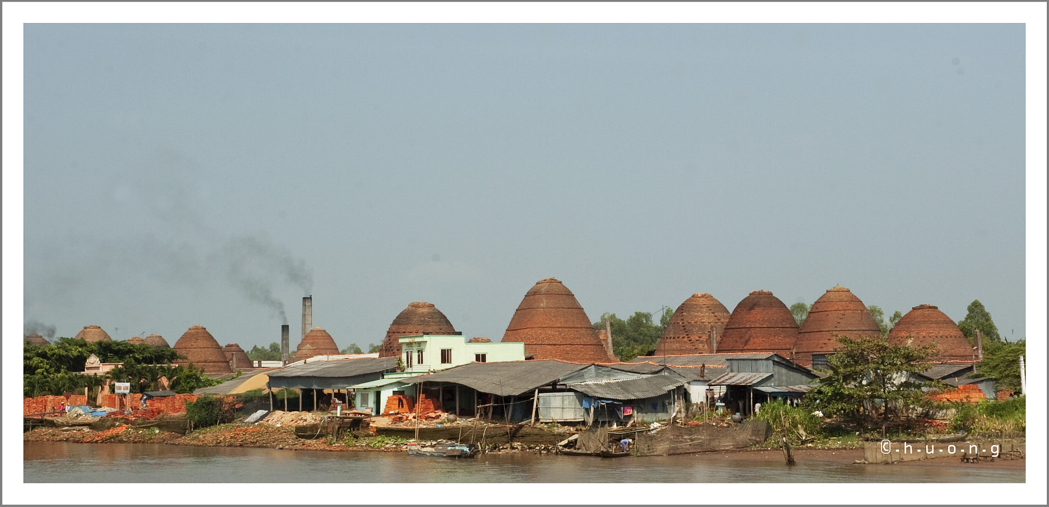 Nikon D2Hs sample photo. Brick-kilns (dong thap - vietnam) photography