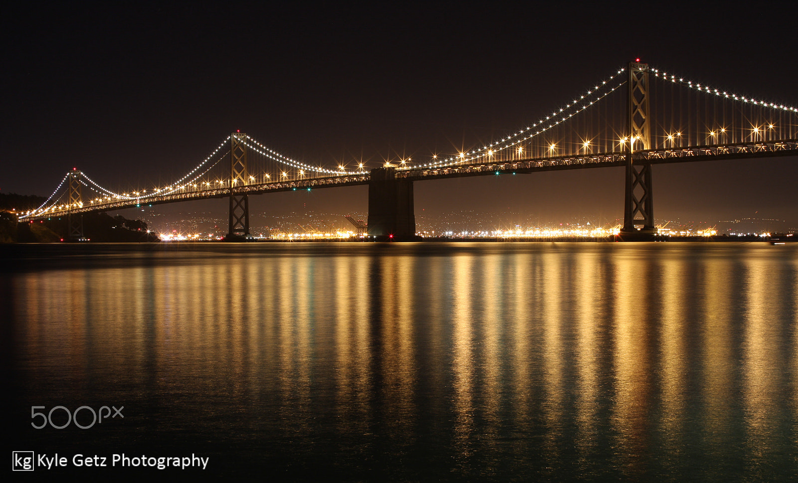 Sigma 30mm F1.4 EX DC HSM sample photo. Bay bridge at night photography