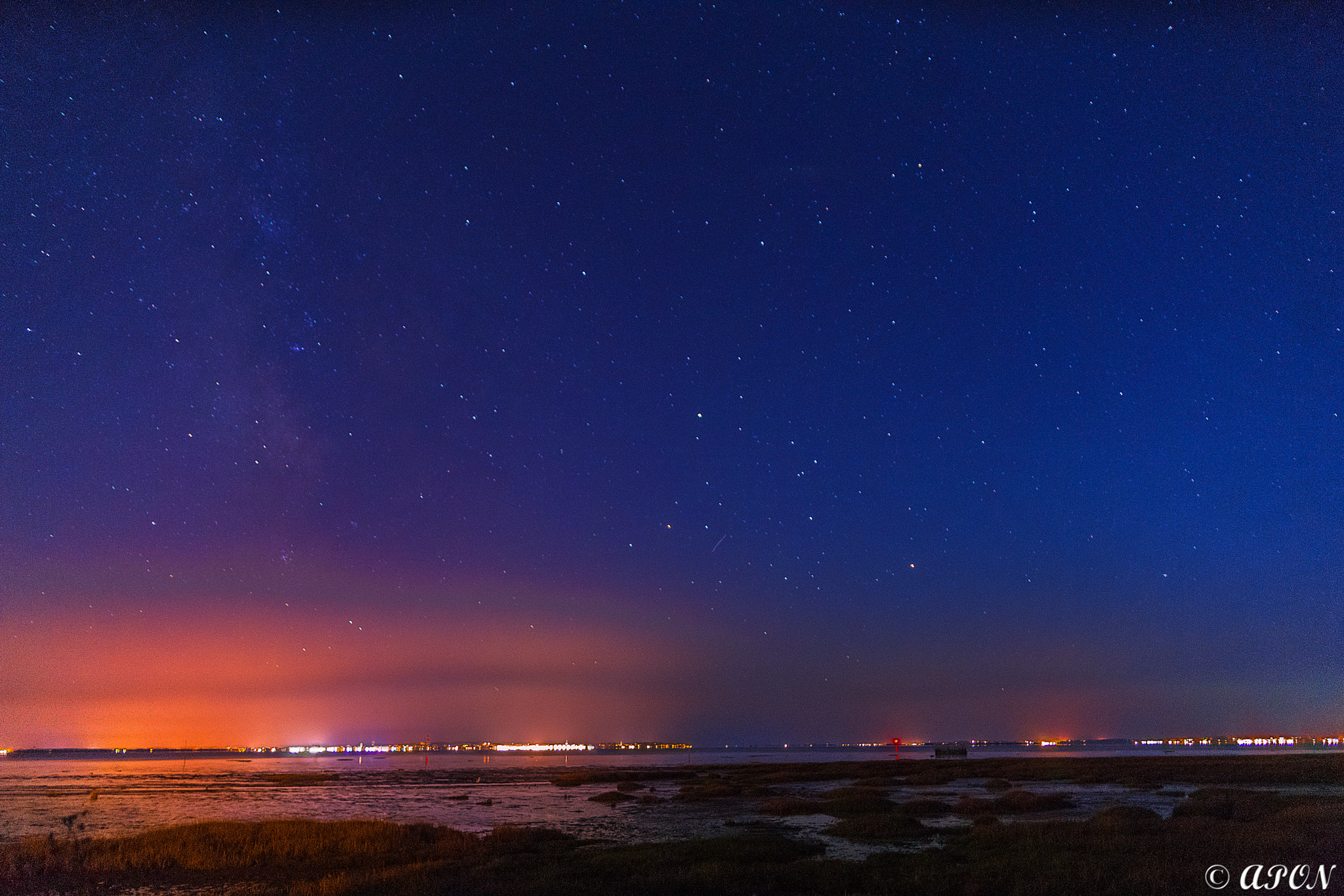 Sony Alpha DSLR-A850 sample photo. Andernos at night photography