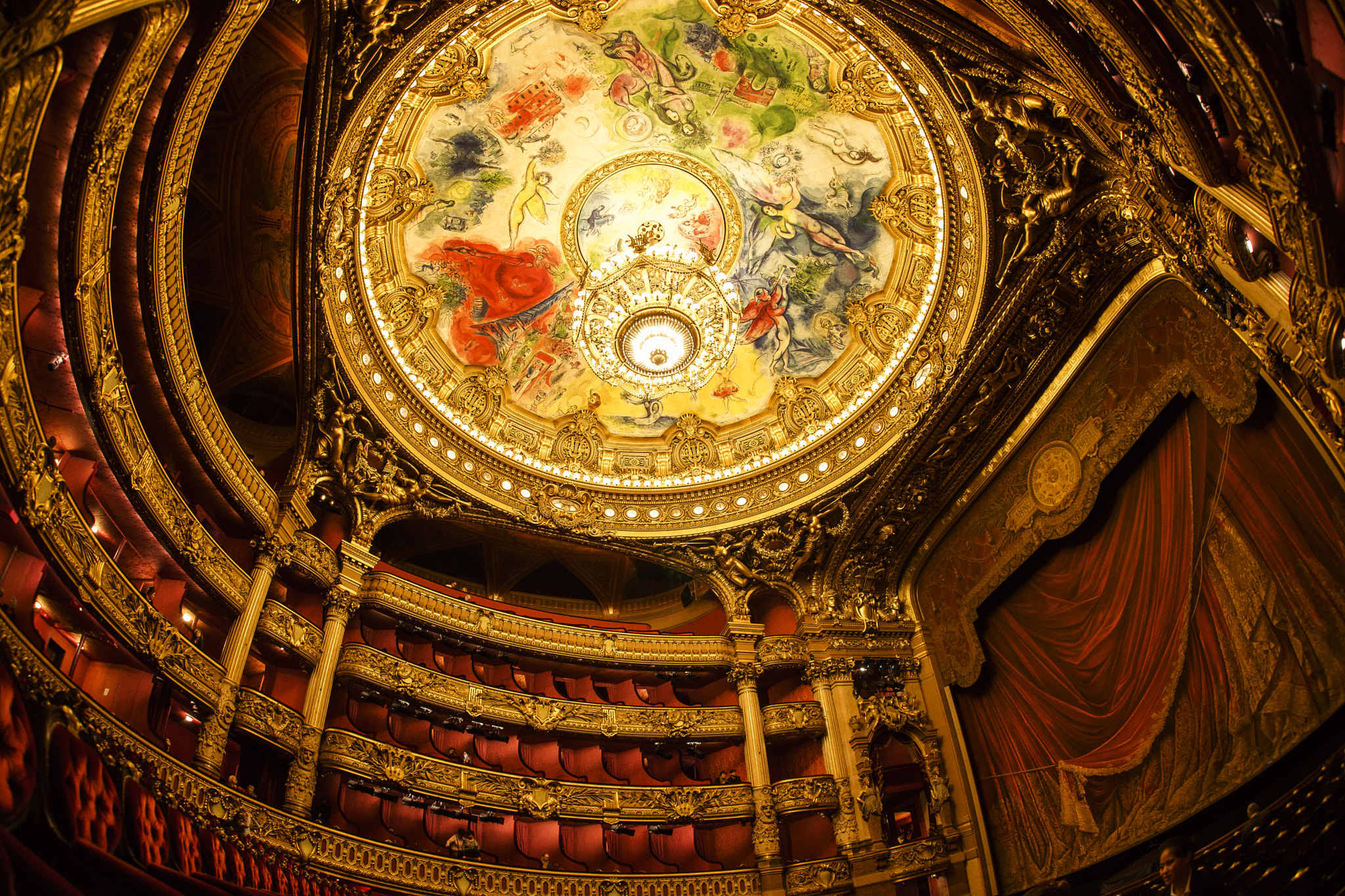 Sony a7 II + Sony 16mm F2.8 Fisheye sample photo. The palais garnier photography