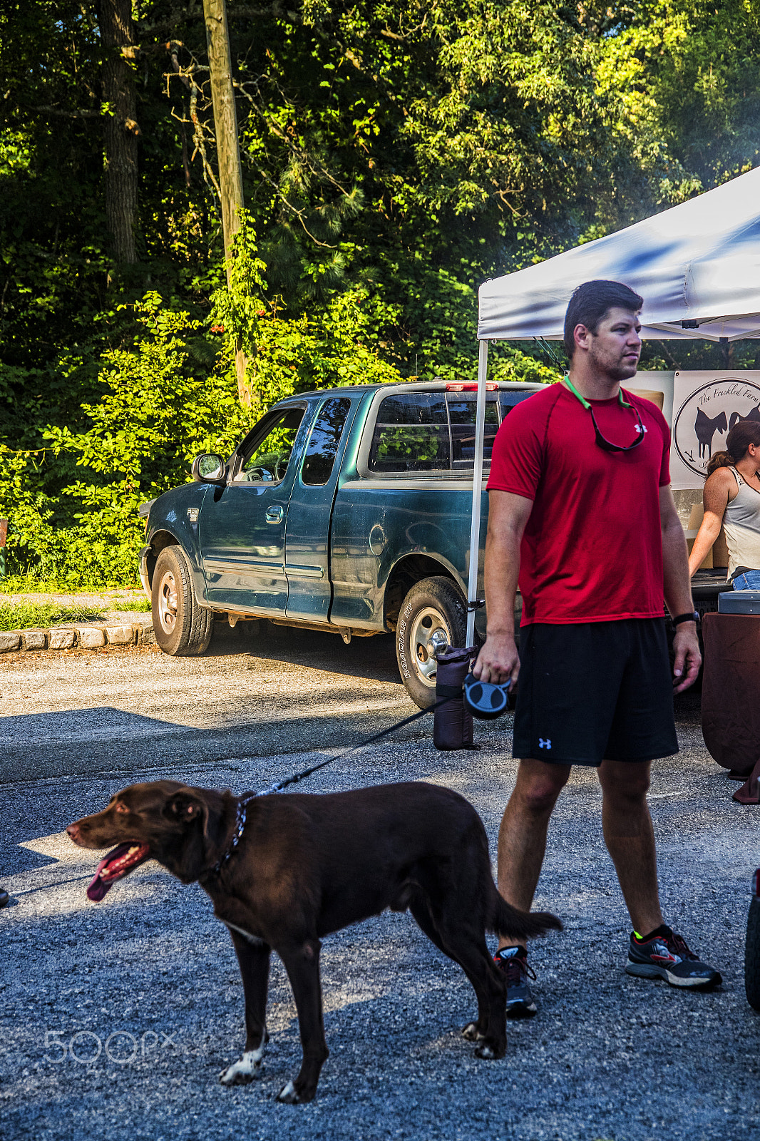 Sigma 24-105mm f/4 DG OS HSM | A sample photo. Man with dog 10164v photography