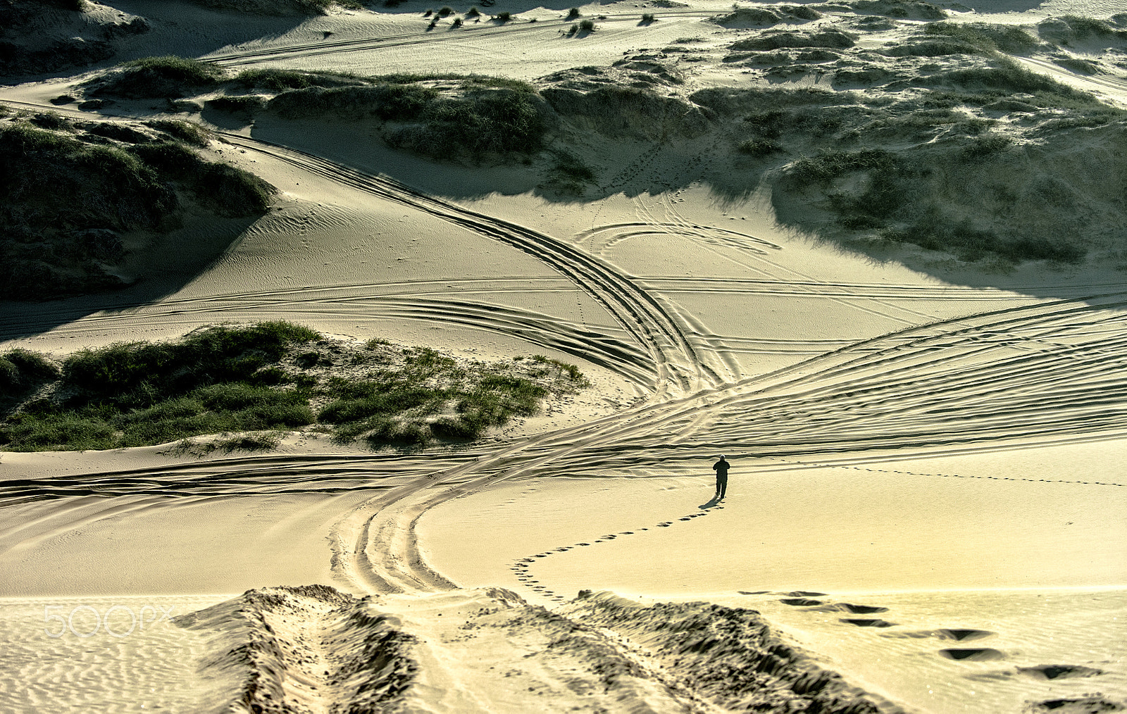 Nikon D700 + Nikon AF-S Nikkor 80-400mm F4.5-5.6G ED VR sample photo. Dunes before sunset photography