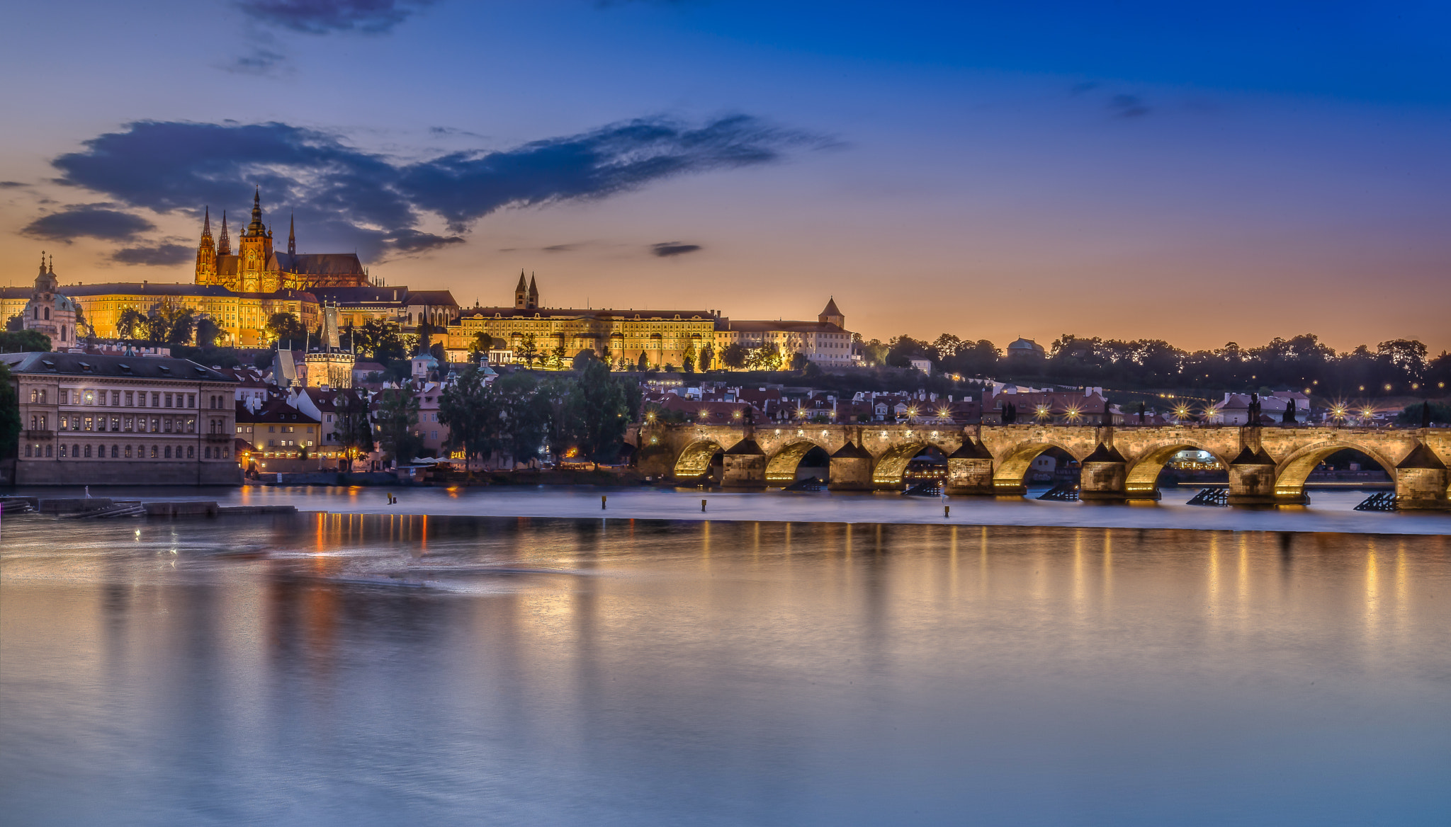 Nikon D800E sample photo. Sunset in prague photography