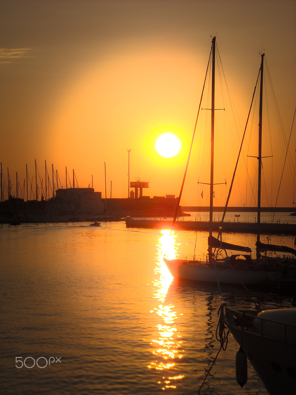 Nikon Coolpix L18 sample photo. Livorno tramonto sul porto photography