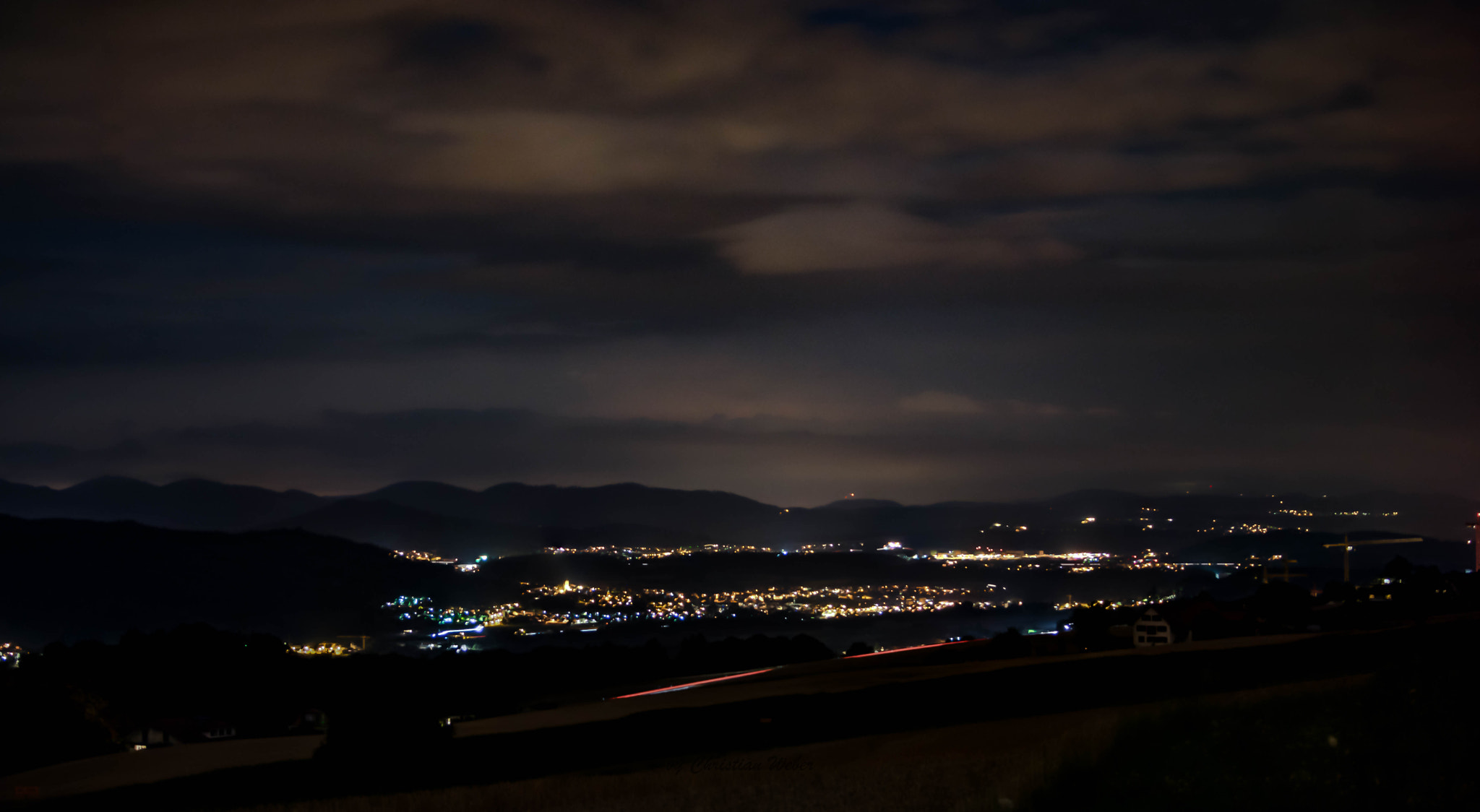 Sony 75-300mm F4.5-5.6 sample photo. Night lights photography