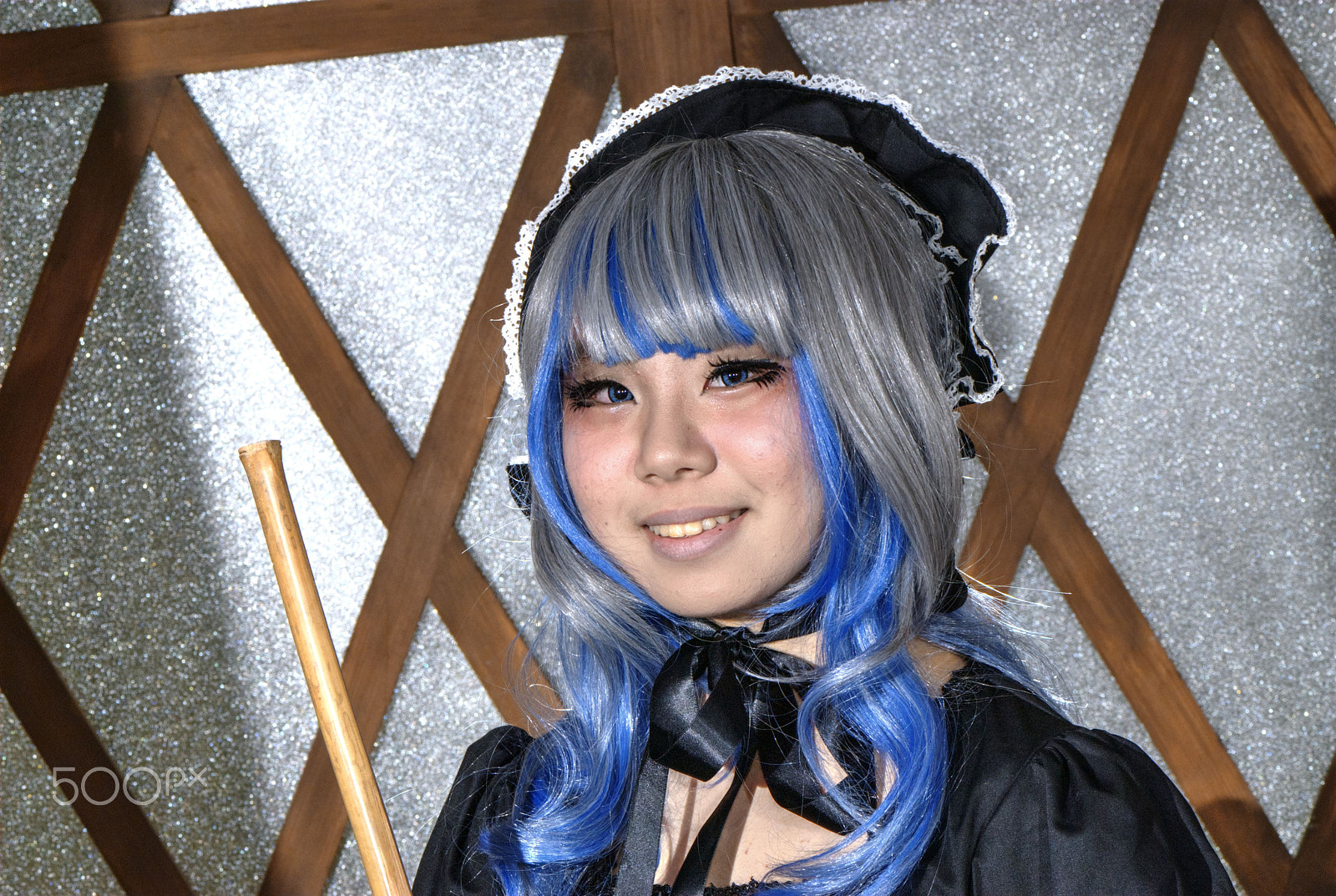 Nikon D200 sample photo. Cute maid of japan photography