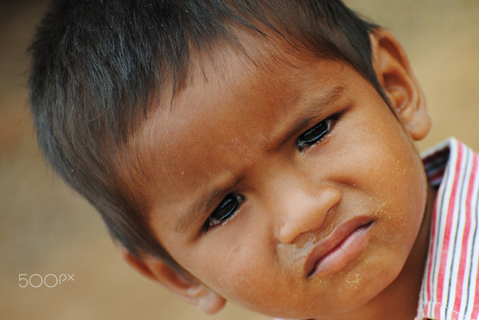 Nikon D3000 sample photo. Facial expression photography