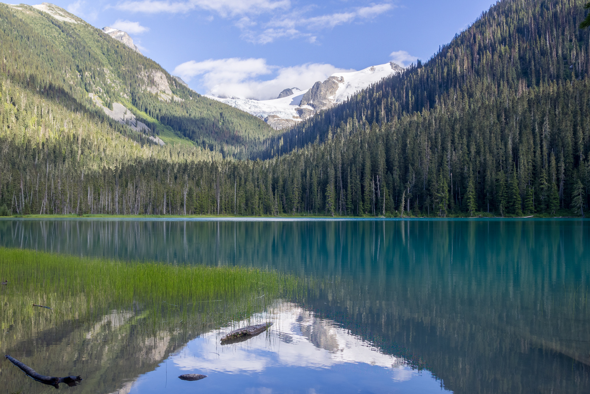 Canon EOS 550D (EOS Rebel T2i / EOS Kiss X4) + Sigma 18-50mm f/2.8 Macro sample photo. Lower joffre lake photography