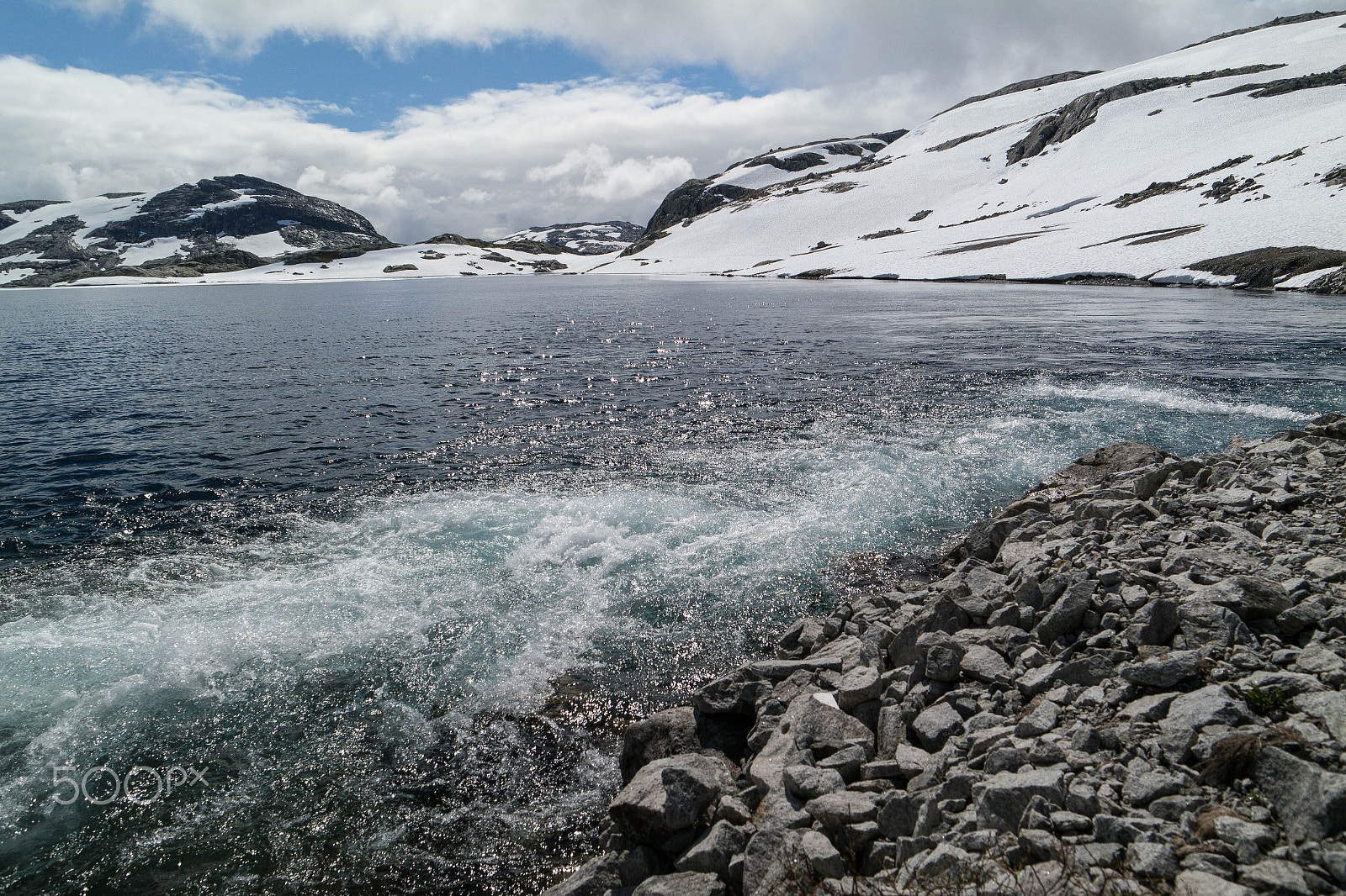 Samsung NX300M sample photo. Water and snow; osa mountains photography