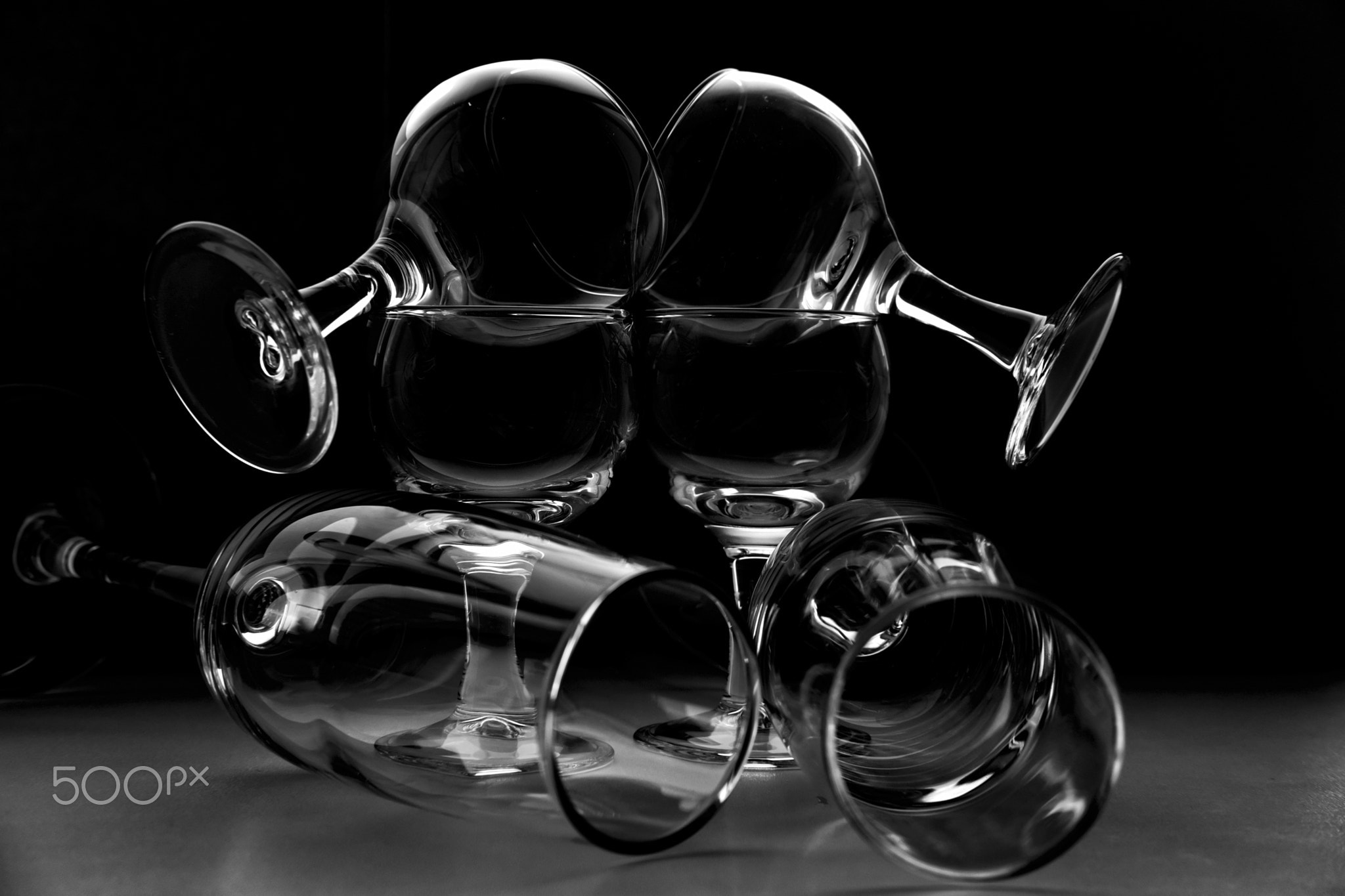 wine glass art for interiors , fujifilm x-pro2 acros black and white