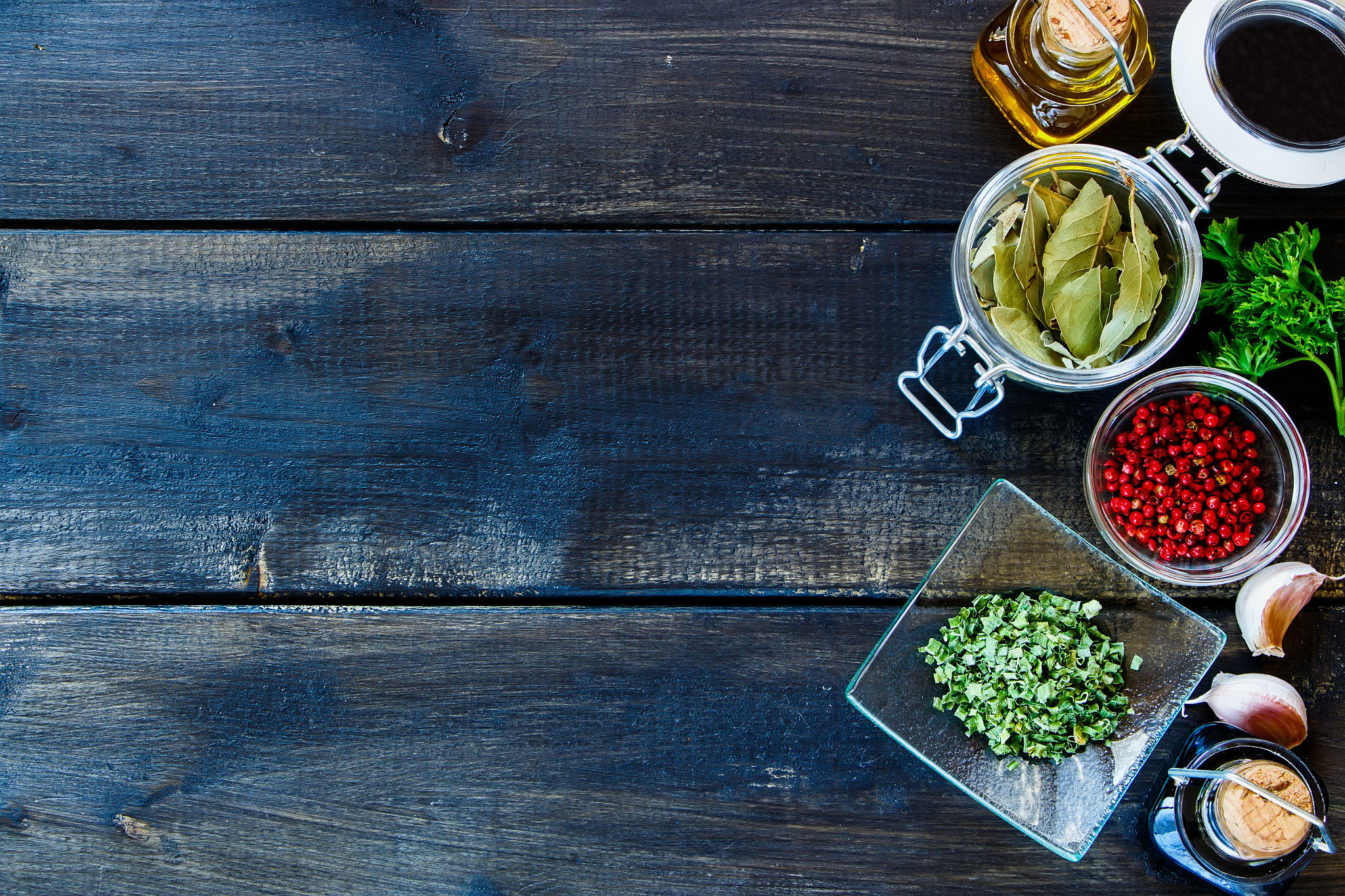 Cooking ingredients background