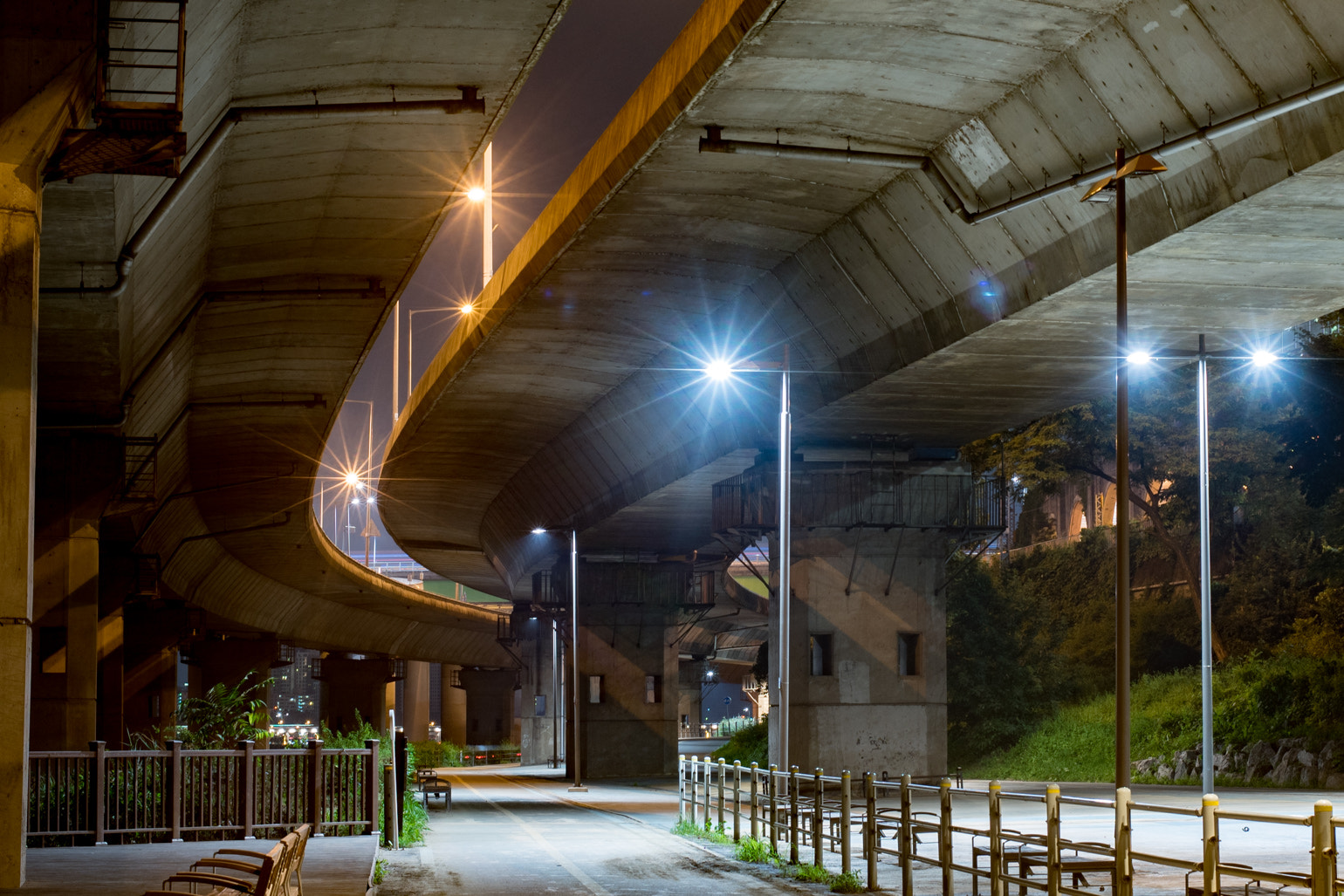 Nikon D750 + AF Nikkor 50mm f/1.4 sample photo. Under the bridge, seoul, south korea photography