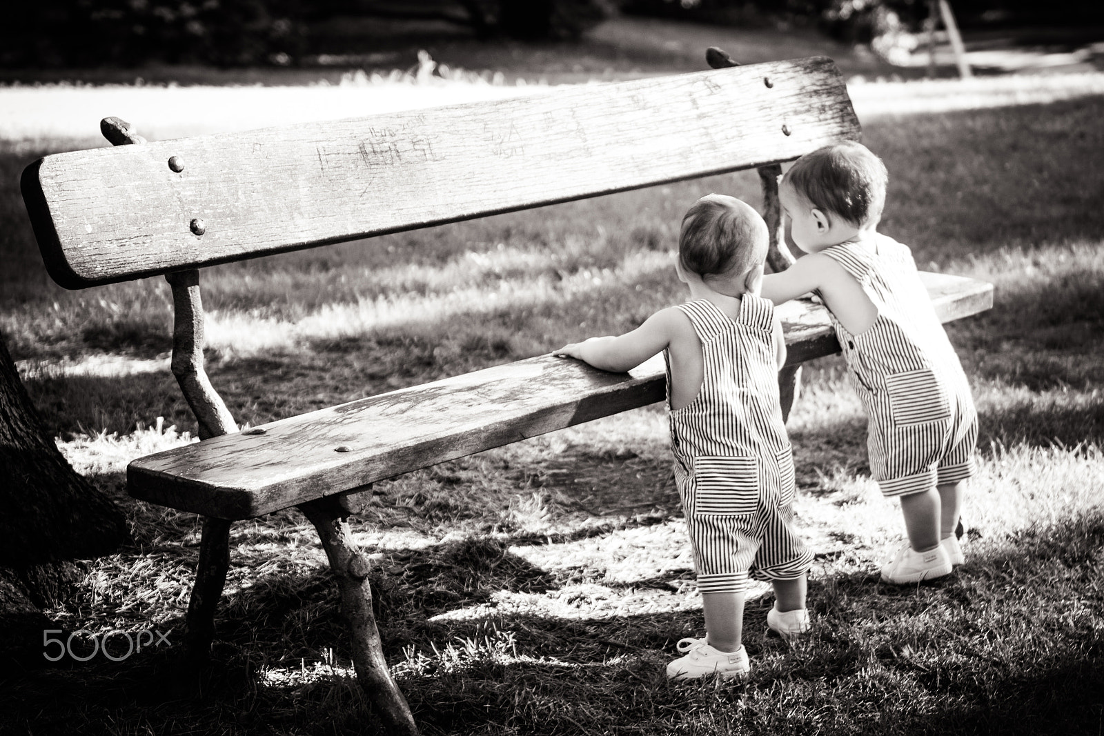 Nikon AF-S Nikkor 24-70mm F2.8G ED sample photo. Twins in the park photography