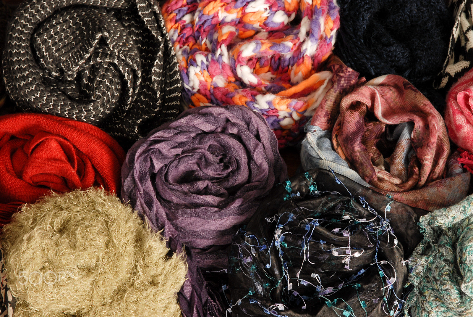 Nikon D200 sample photo. Scarves photography