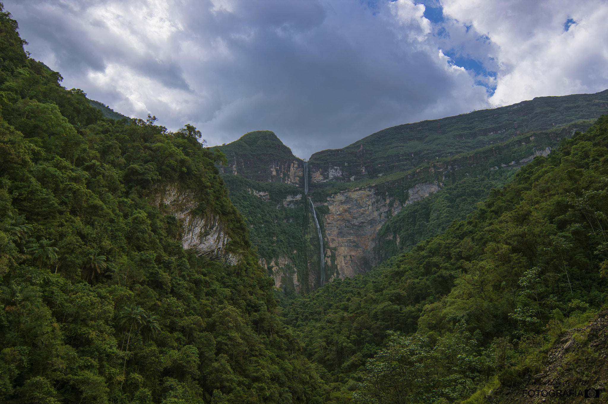 Sony SLT-A58 + 20mm F2.8 sample photo. Catarata gocta photography