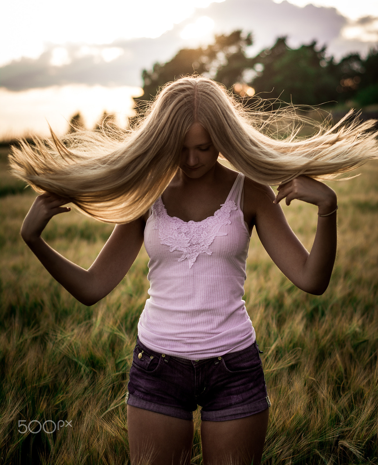 Nikon D7100 + AF Nikkor 50mm f/1.8 sample photo. Summer sunset photography