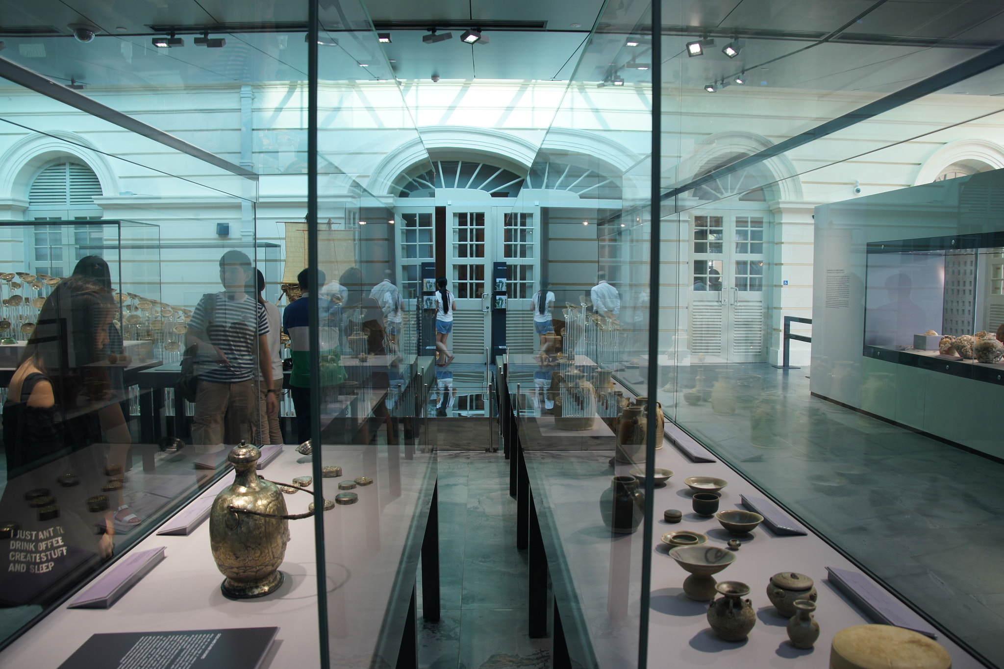 Sony Alpha DSLR-A500 sample photo. Looking through the glass cases photography