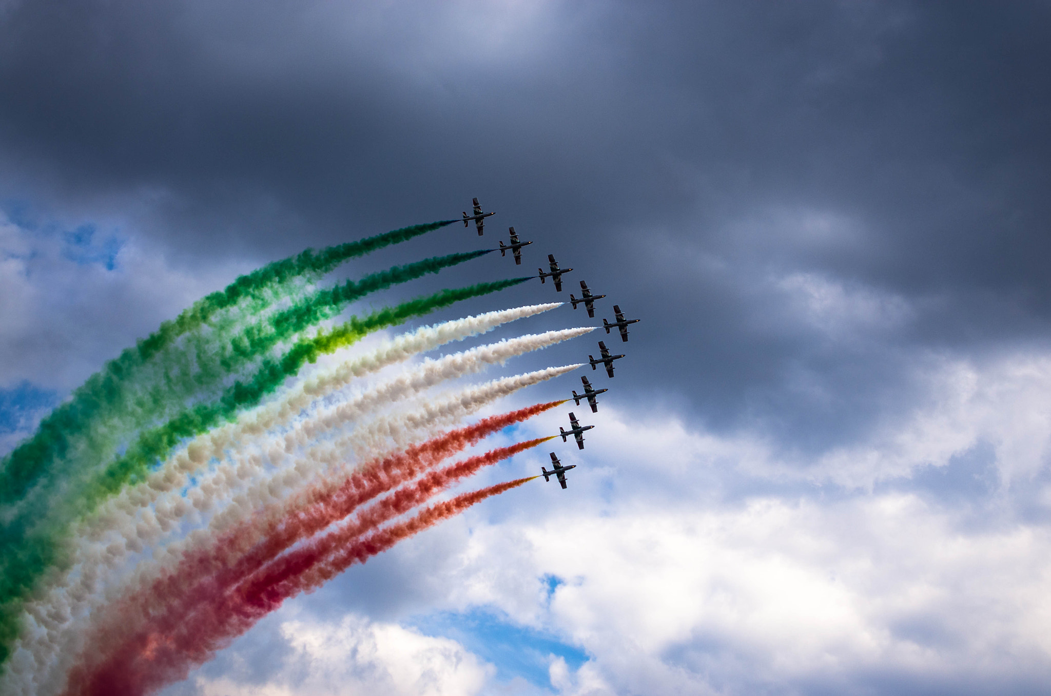 Pentax smc DA 16-45mm F4 ED AL sample photo. Frecce tricolori photography