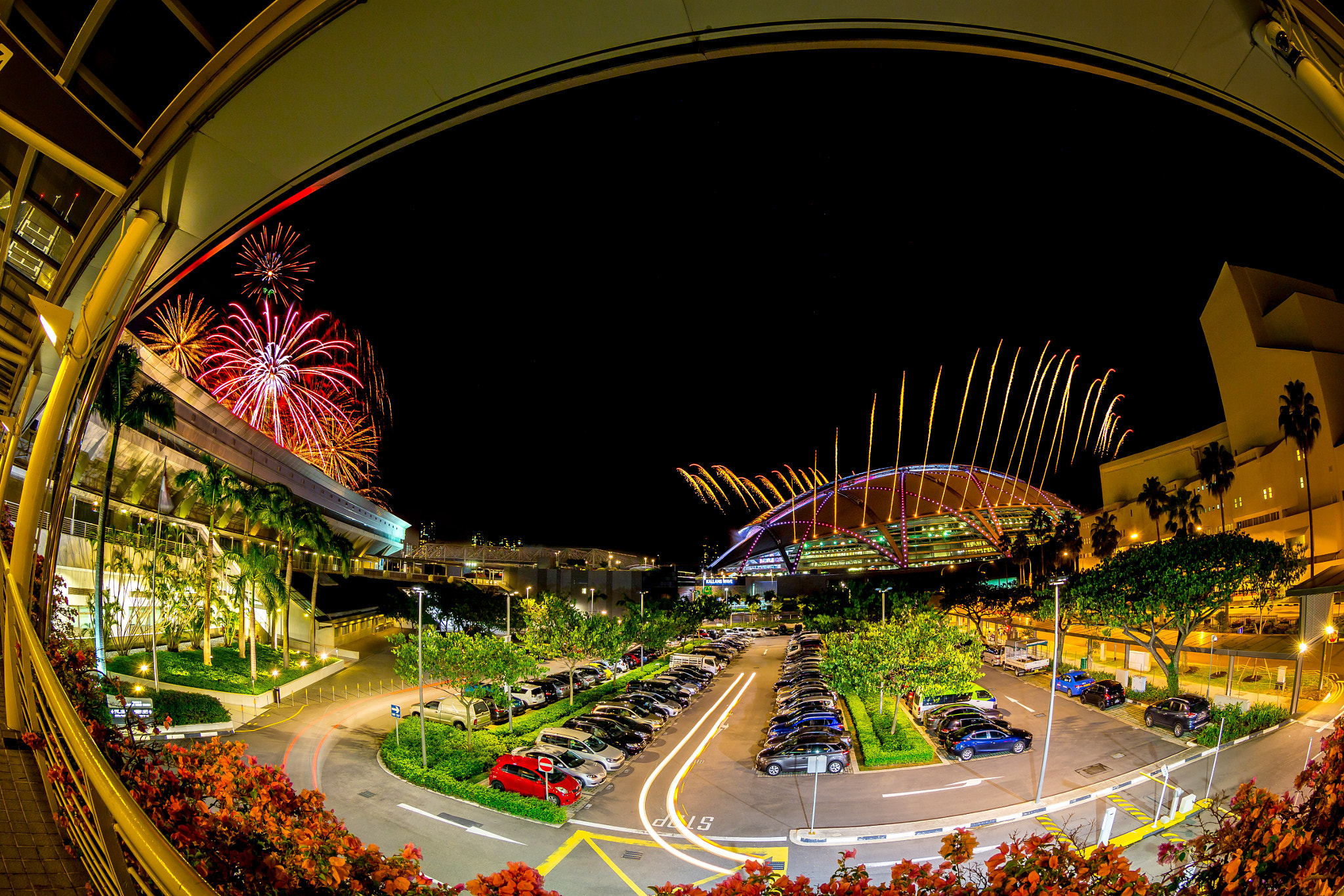 Canon EOS 6D + Canon EF 8-15mm F4L Fisheye USM sample photo. Ndp 2016 (preview 1) fireworks photography