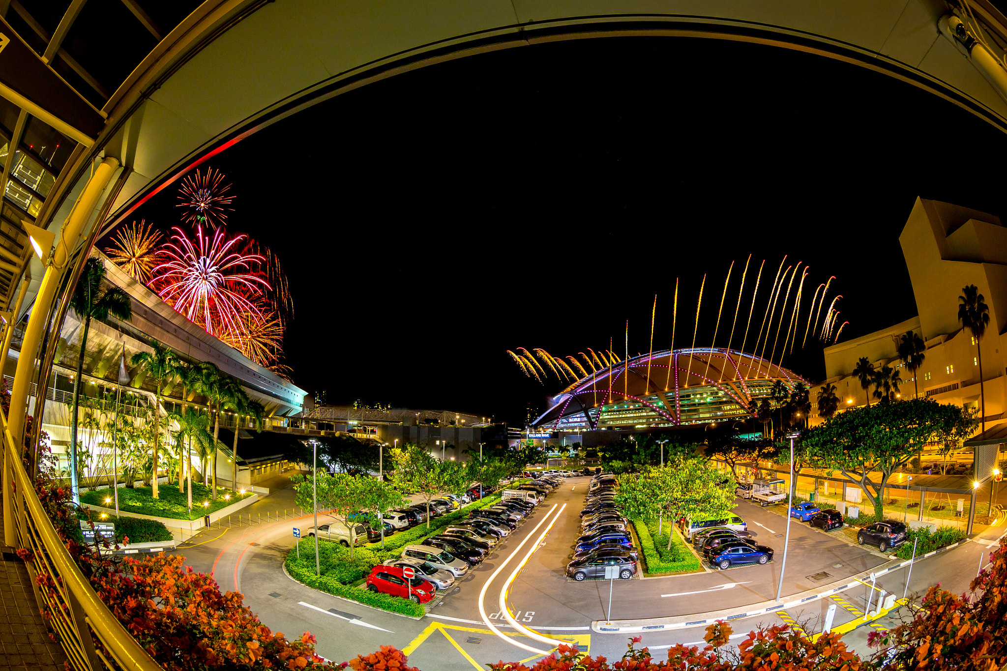 Canon EF 8-15mm F4L Fisheye USM sample photo. Ndp 2016 (preview 1) fireworks photography