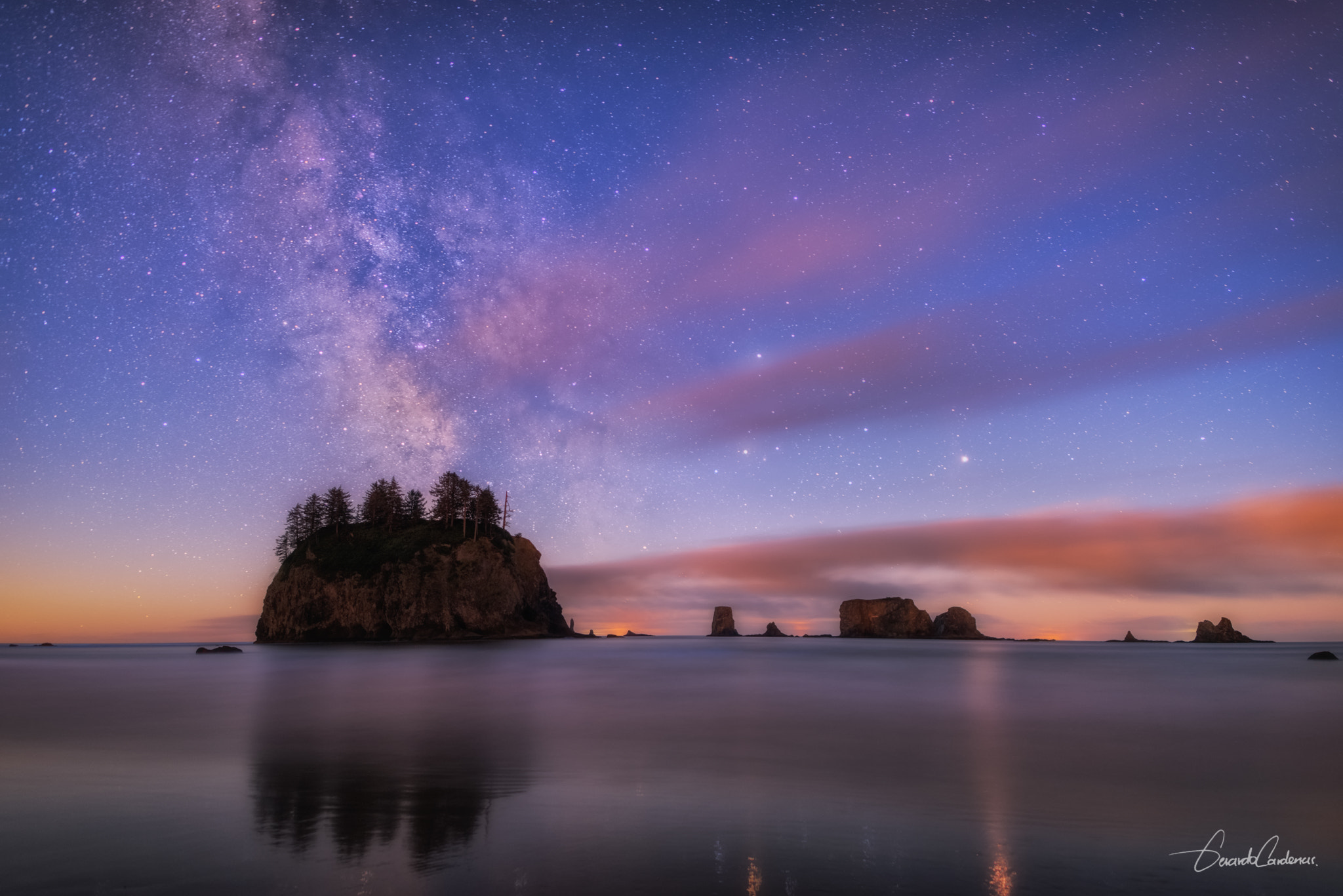 Samyang 12mm F2.8 ED AS NCS Fisheye sample photo. Second beach milky way photography