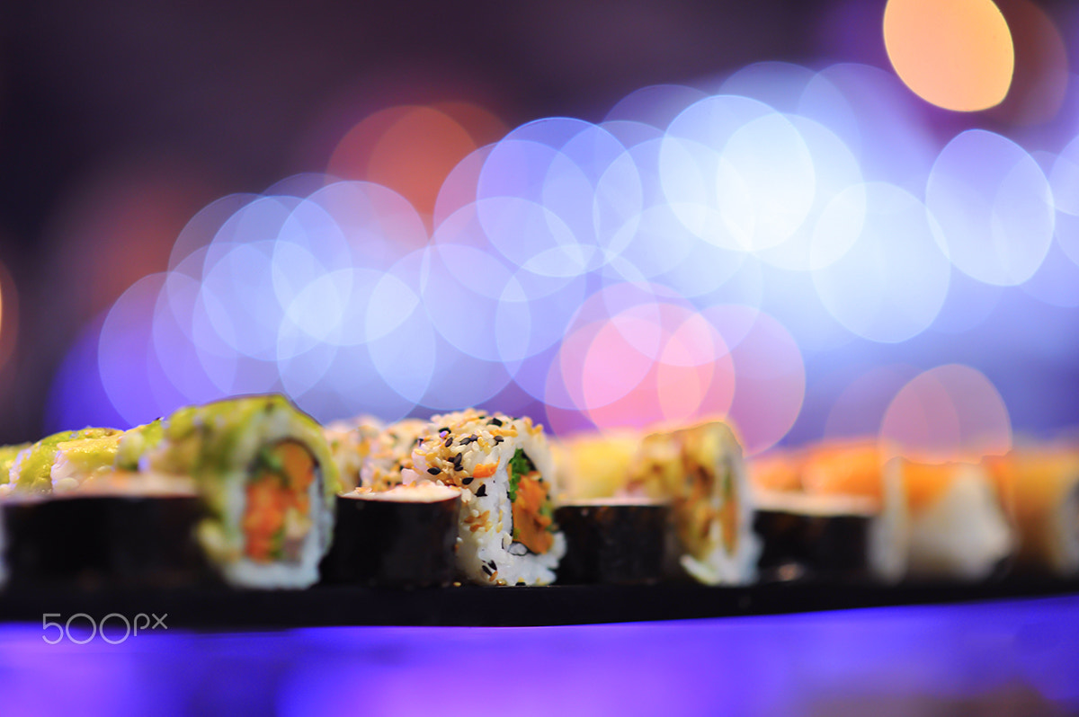 Nikon D3S + Nikon AF-S Nikkor 85mm F1.8G sample photo. Sushi photography