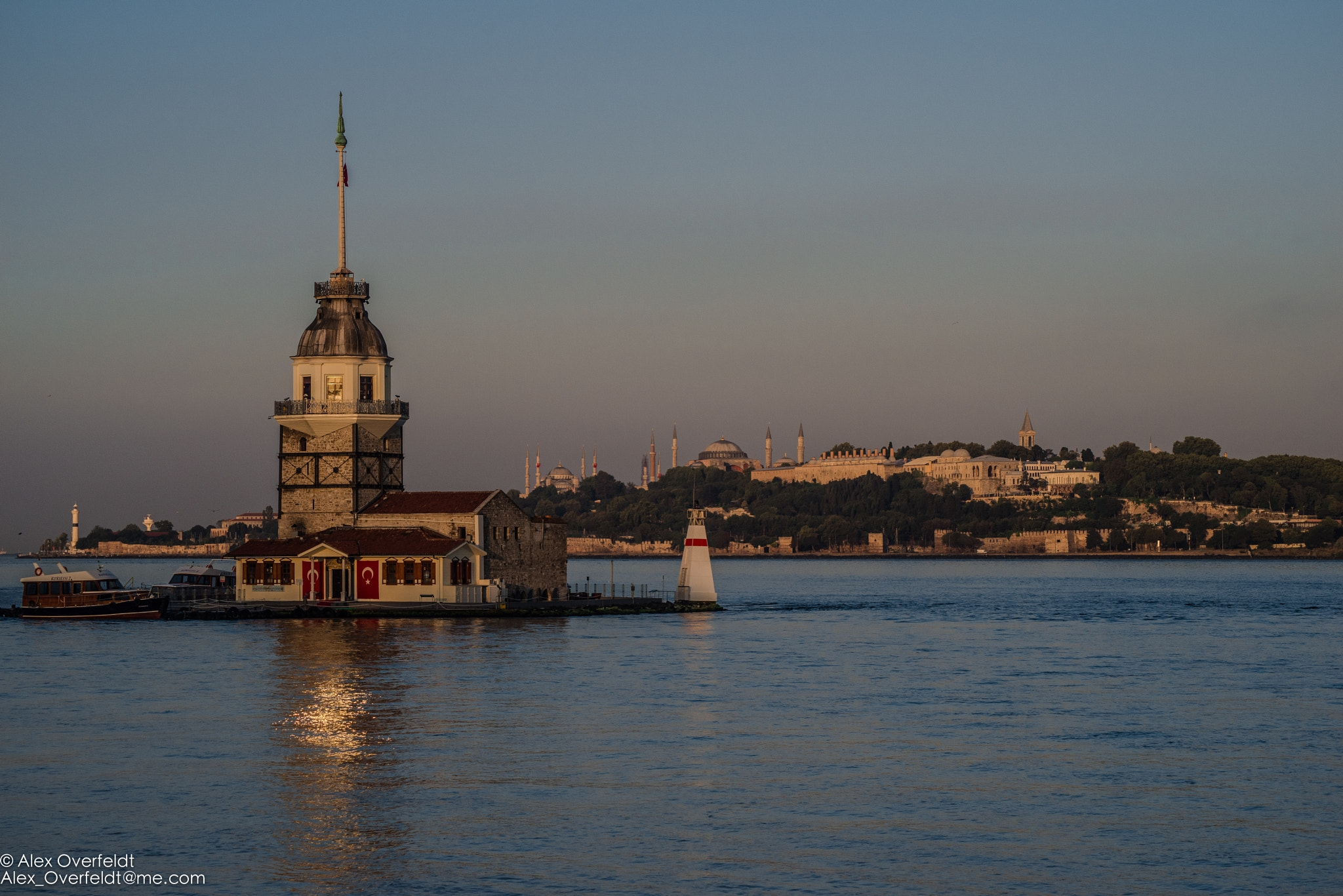 Pentax K-1 + Tamron AF 70-300mm F4-5.6 Di LD Macro sample photo. Another view on maiden tower and istanbul landmarks at sunrise on 26/7 photography
