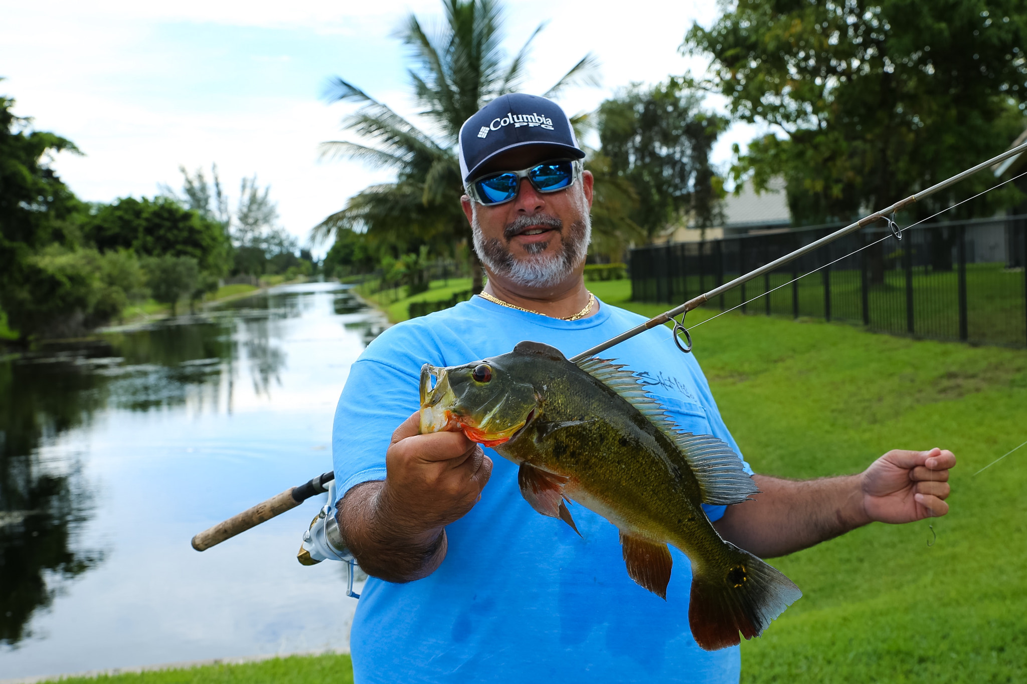 Canon 24-70mm sample photo. Monsters in the canals.  big bass. south florida photography