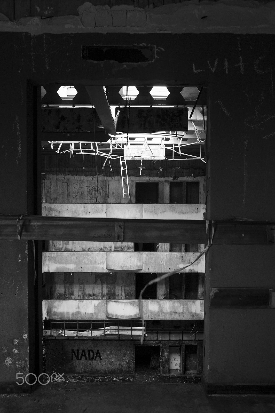Nikon Df sample photo. Ghost hotel photography