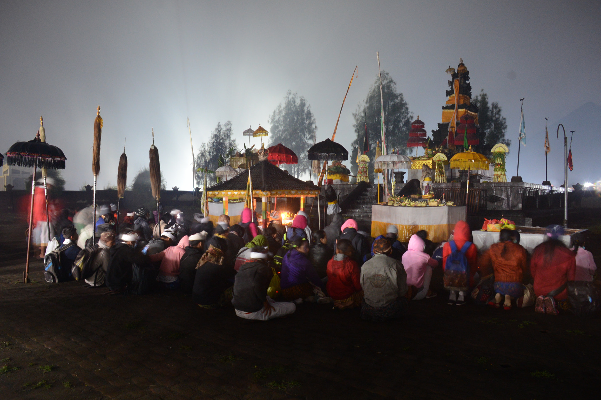 Nikon D600 sample photo. Prayer on bromo mountain photography