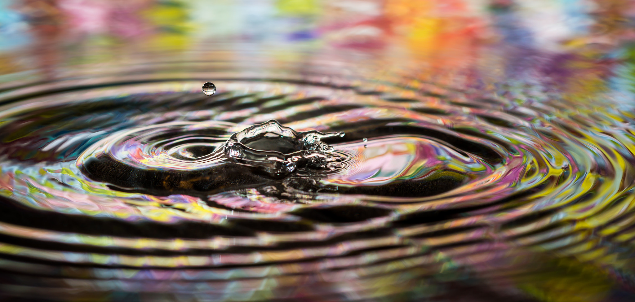 Nikon D800 + AF Micro-Nikkor 60mm f/2.8 sample photo. Bejeweled pool crater drop combo photography