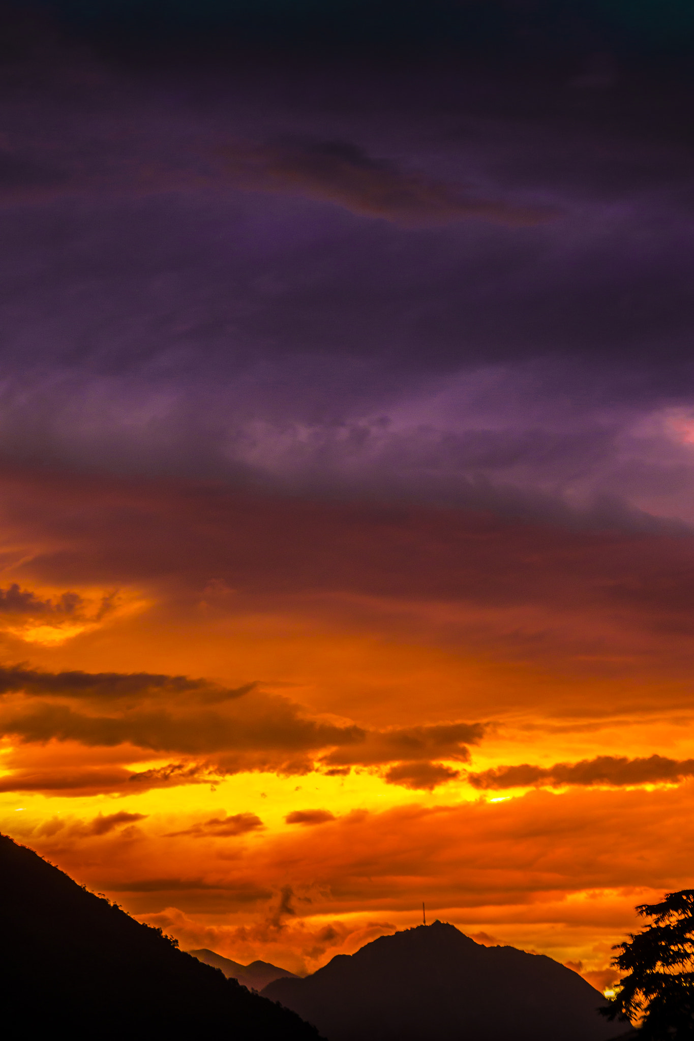 Panasonic Lumix DMC-GH2 sample photo. Swiss alps double sunset photography