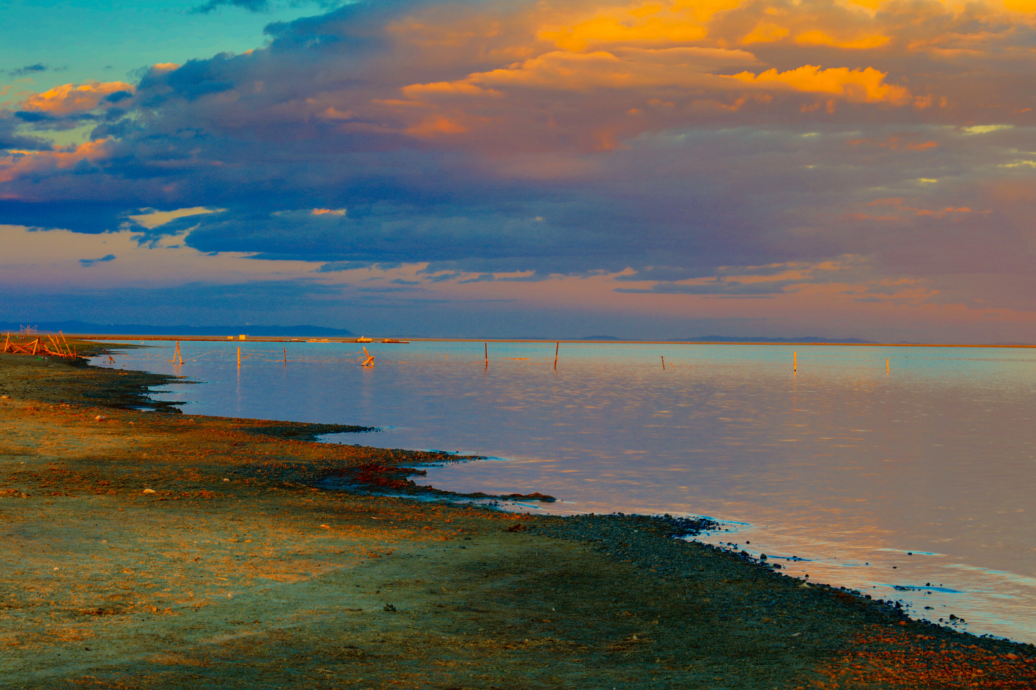 Canon EF 70-200mm F2.8L USM sample photo. 达里诺尔湖的夕阳 photography