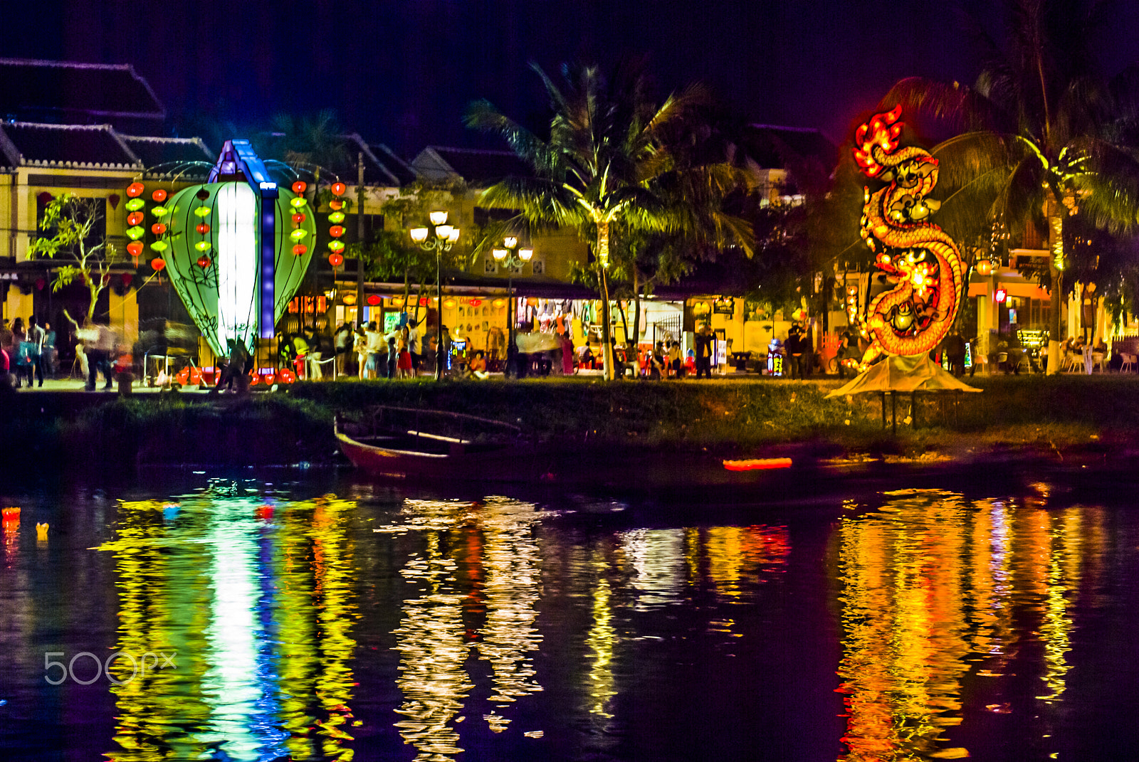 Nikon D40X + Nikon AF-S Nikkor 50mm F1.8G sample photo. Hoi an's riverside photography