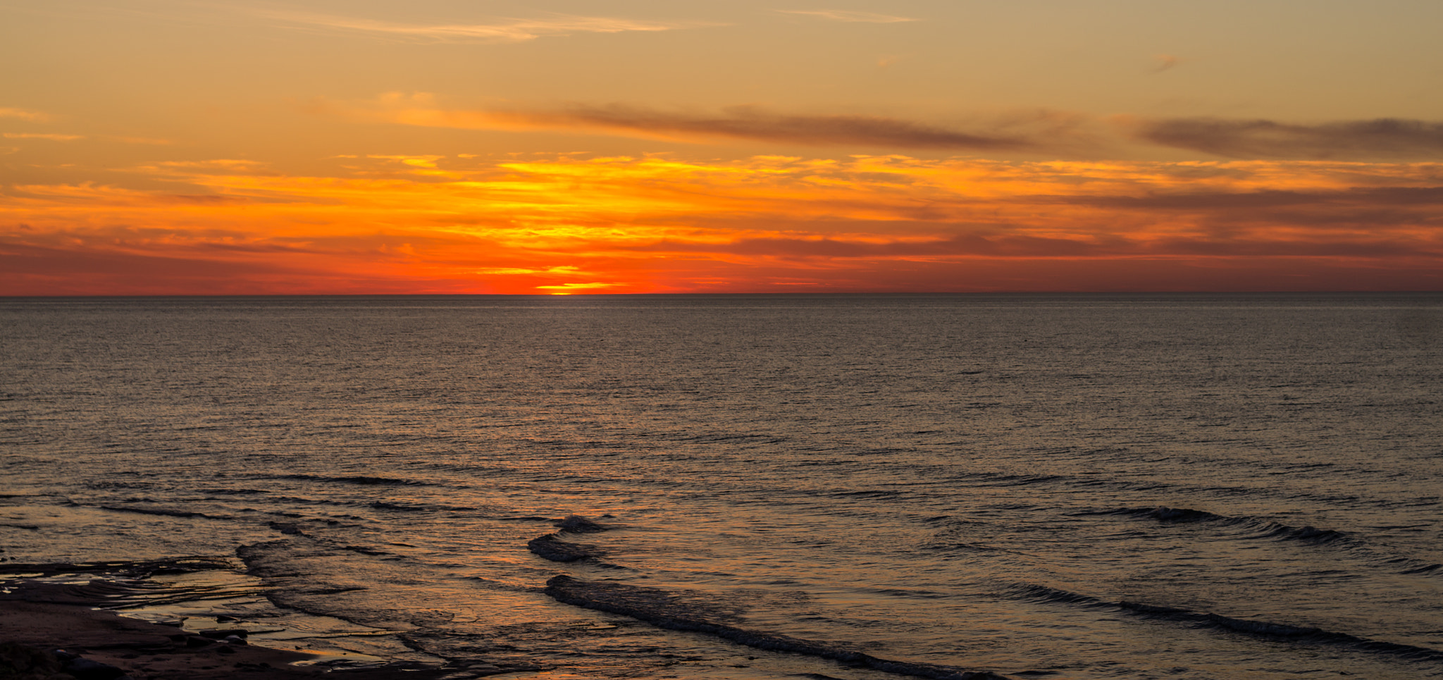 Pentax K-5 sample photo. Coucher de soleil et bord de mer photography