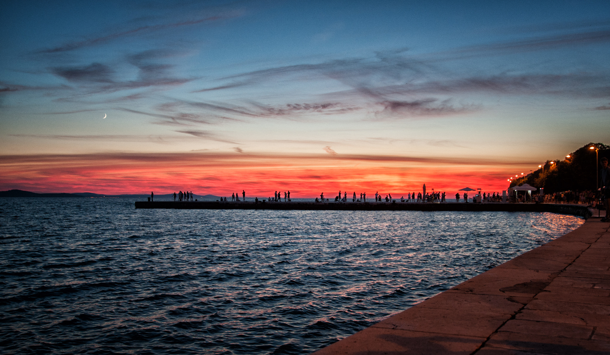 Nikon D700 + Sigma 24-105mm F4 DG OS HSM Art sample photo. Sunset in zadar. photography