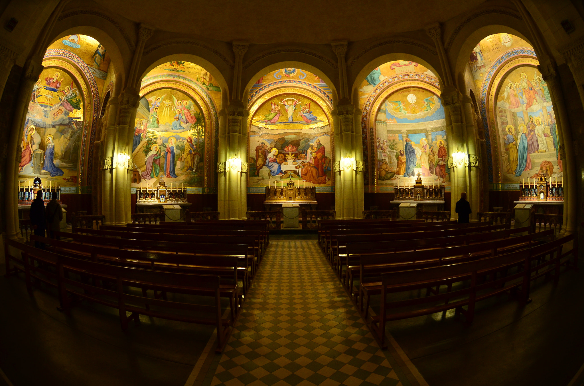 Nikon AF DX Fisheye-Nikkor 10.5mm F2.8G ED sample photo. Lourdes catherdral photography