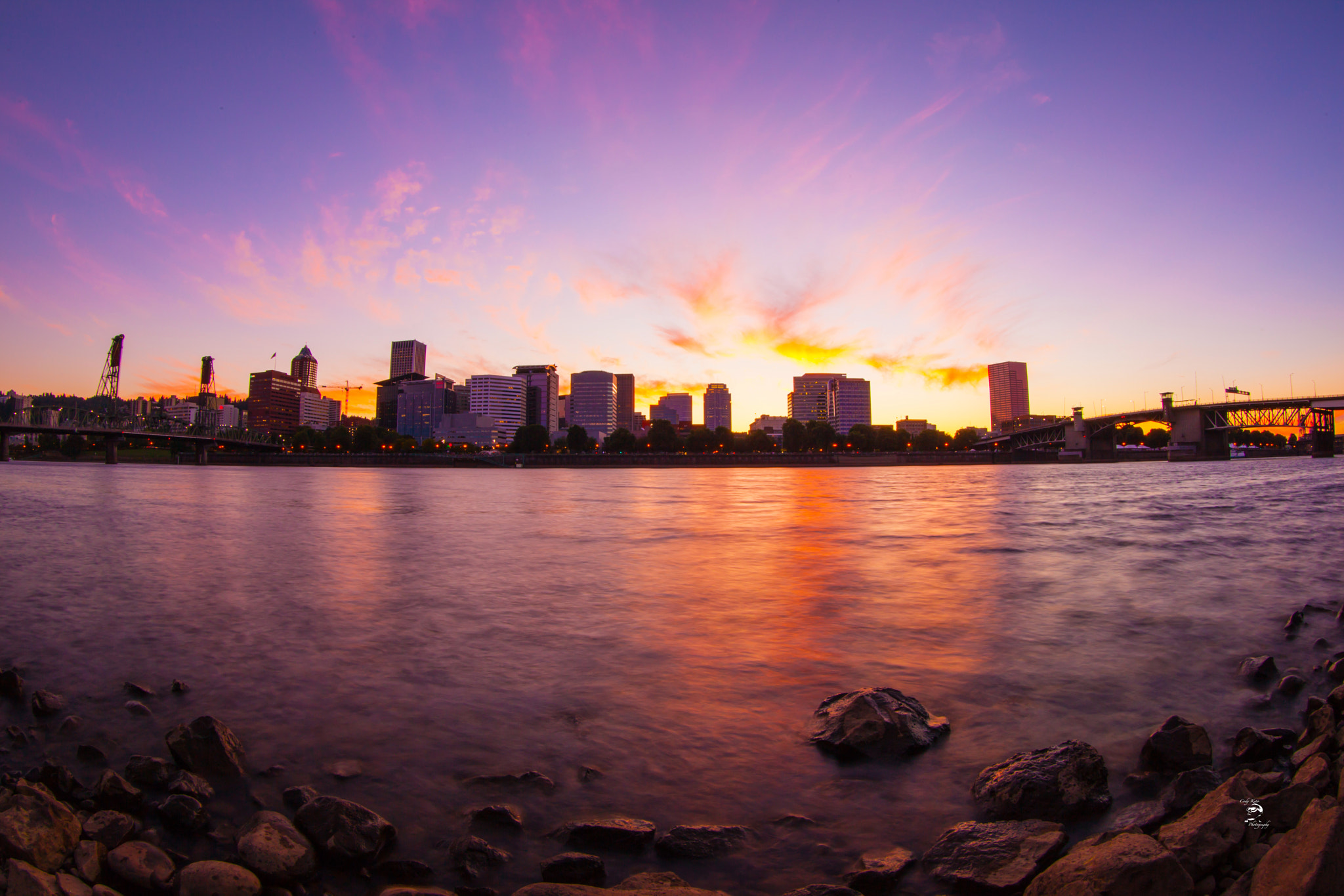 Canon EF 8-15mm F4L Fisheye USM sample photo. Pdx purple & orange photography