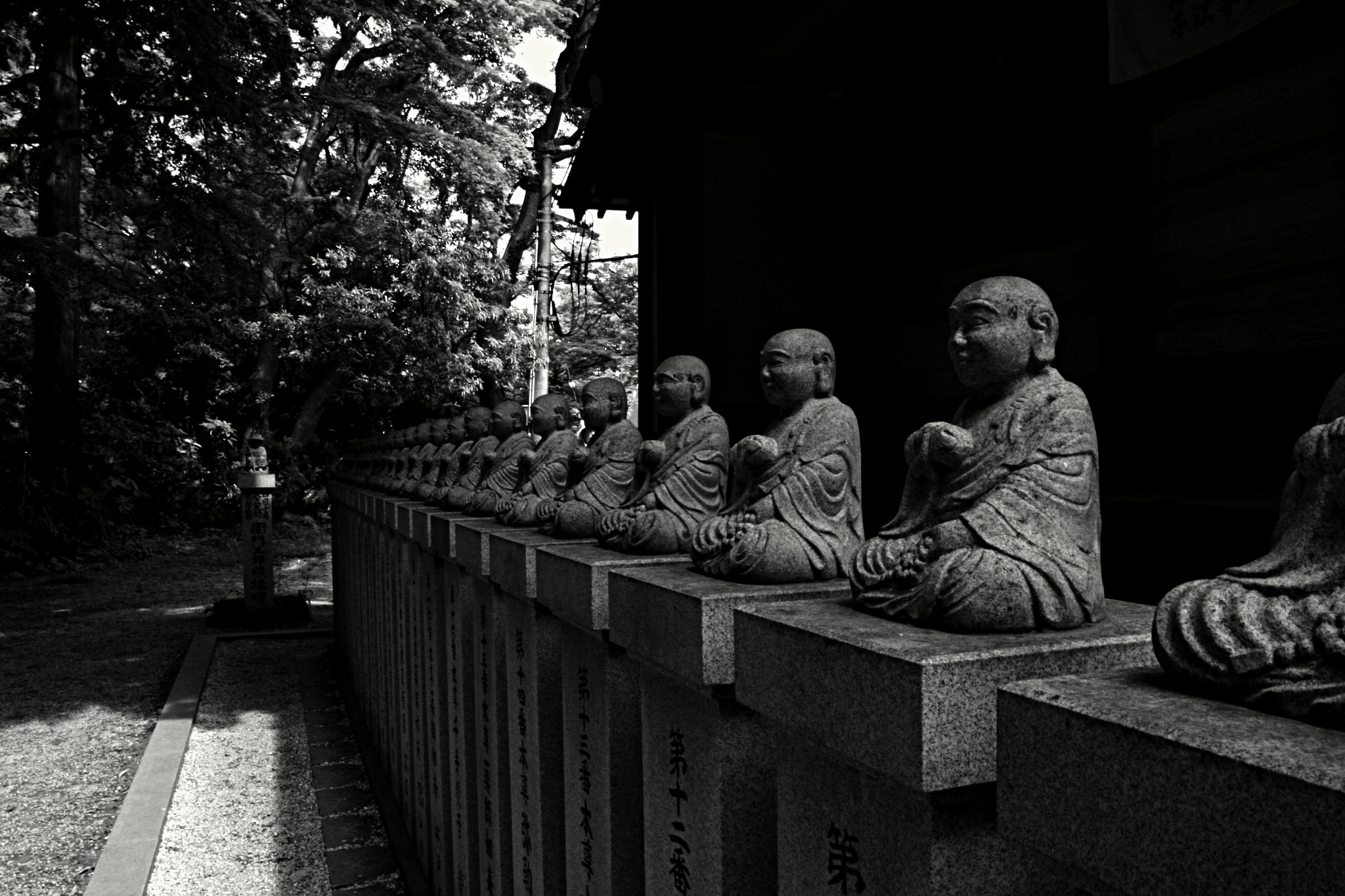 Canon EF 75-300mm F4.0-5.6 IS USM sample photo. 高尾山 (takao 48 body part of the buddha statue) photography