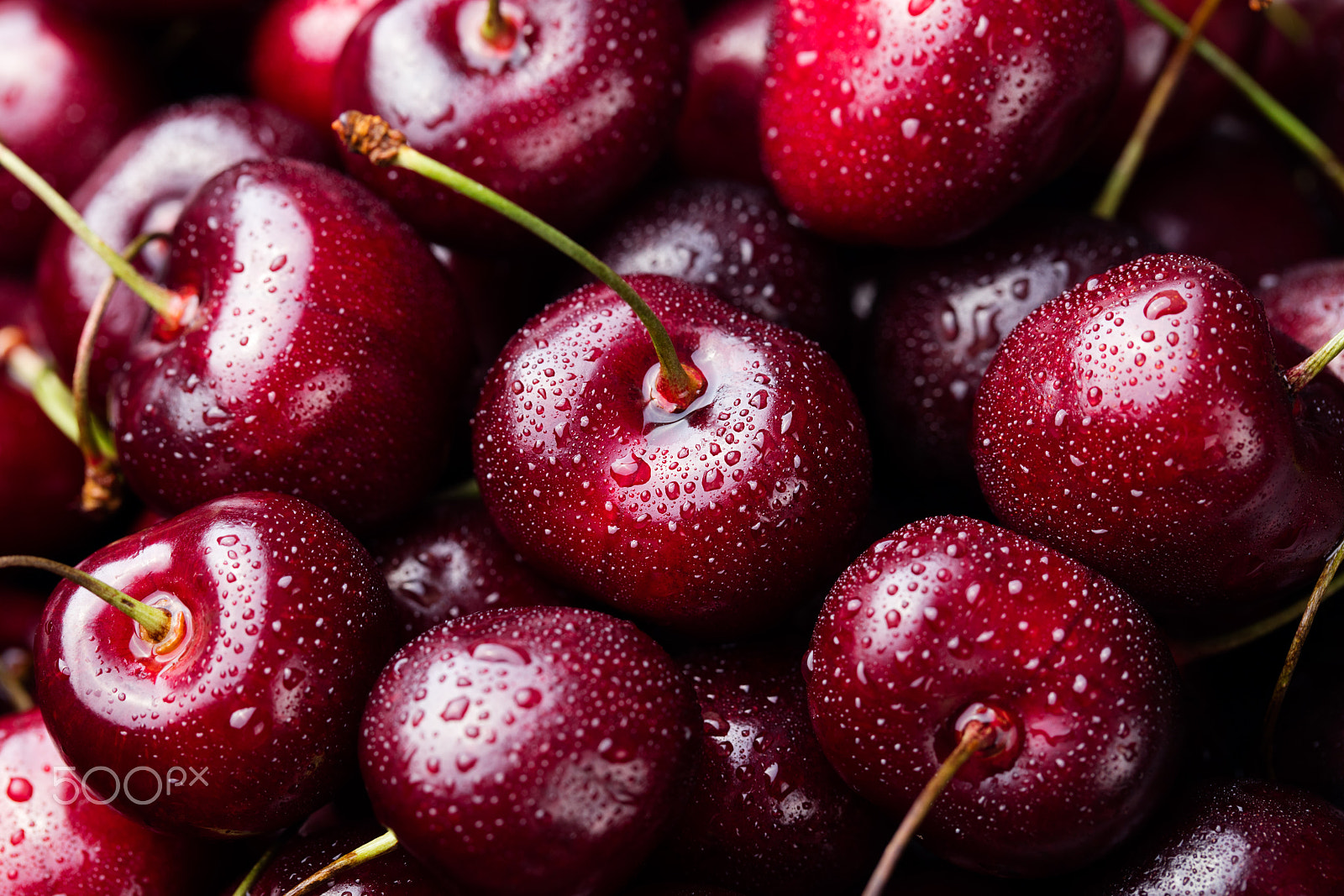 Canon EOS 5DS + Canon EF 100mm F2.8L Macro IS USM sample photo. Fresh ripe black cherries photography