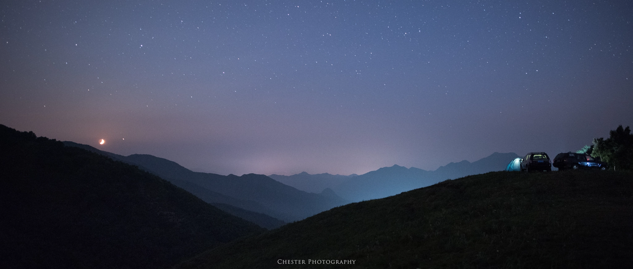 Nikon AF-S Nikkor 24mm F1.8G ED sample photo. Moon set photography