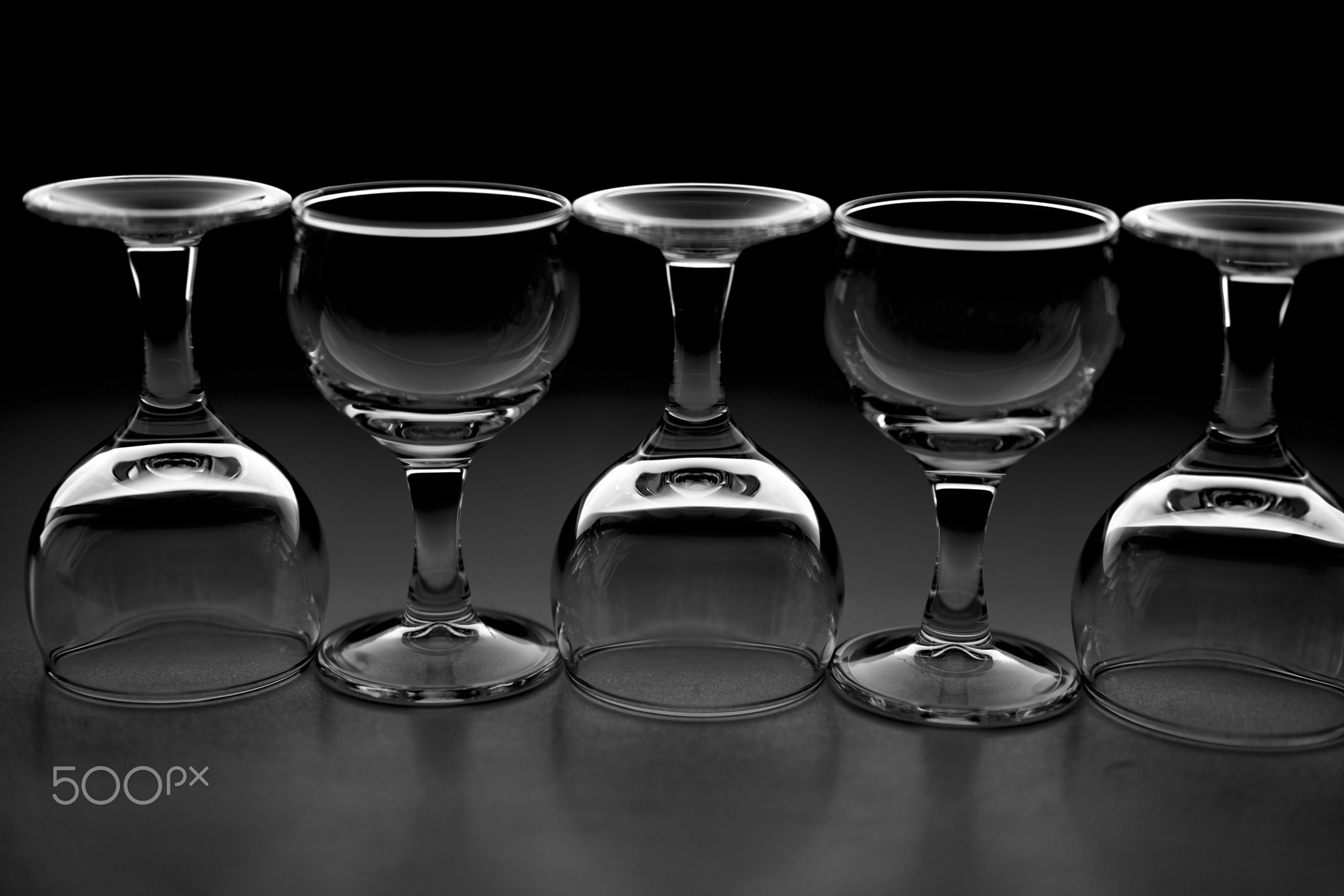 wine glass art for interiors, fujifilm x-pro2 acros black and white